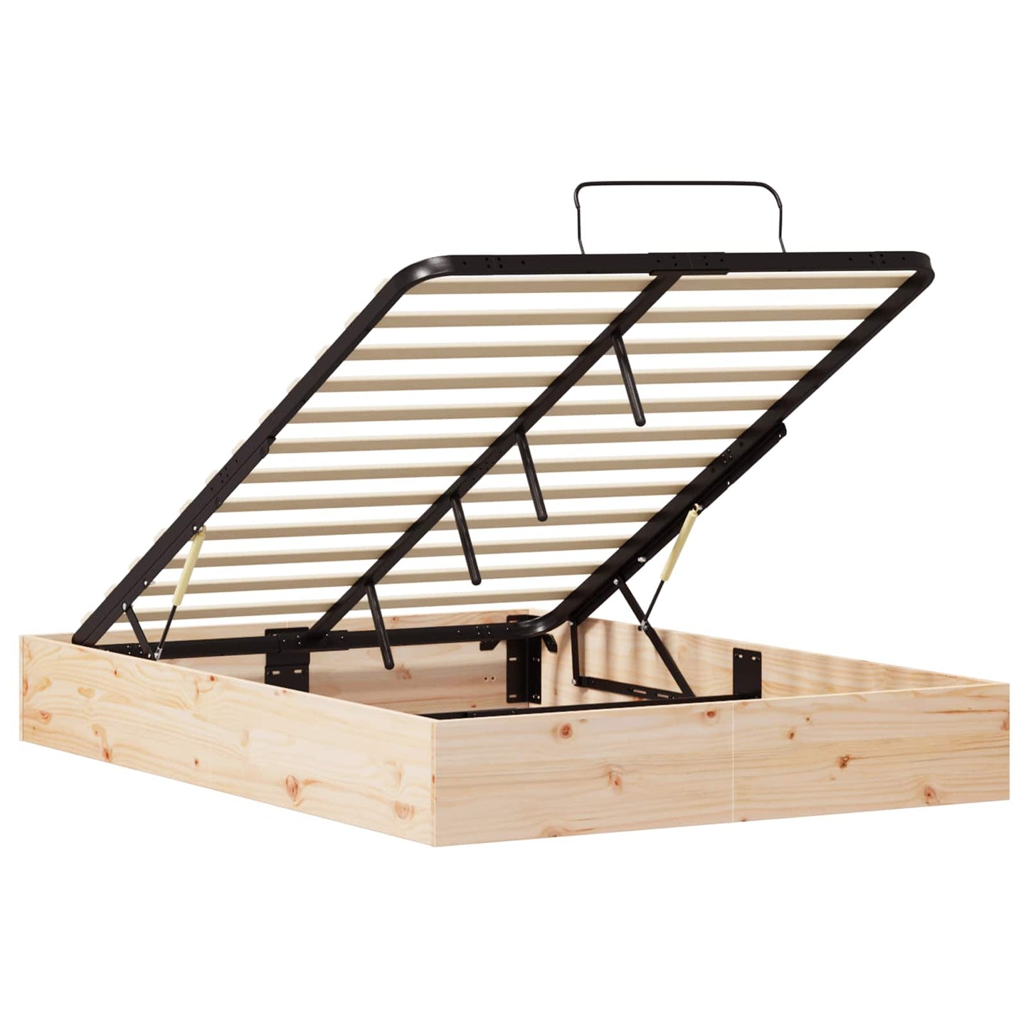 Ottoman Bedframe met Opslag Naturel 140 x 200 cm is nu te koop bij PeponiXL, paradijselijk wonen!