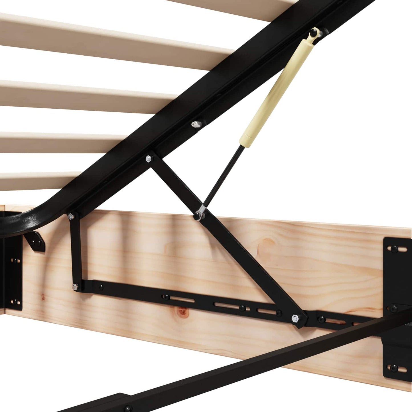 Ottoman Bedframe met Opslag Naturel 150 x 200 cm is nu te koop bij PeponiXL, paradijselijk wonen!