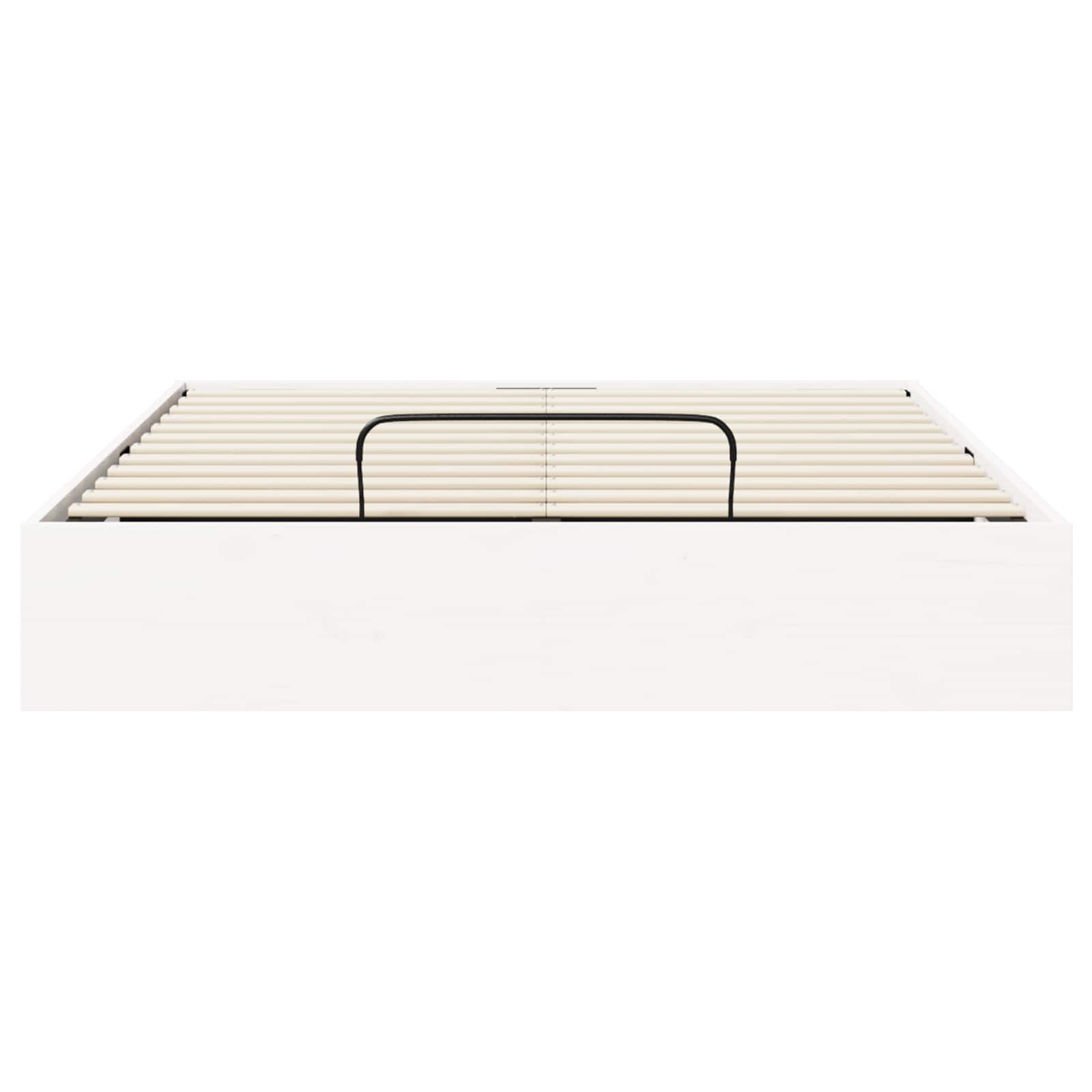 Ottoman Bedframe met Opslag Wit 150 x 200 cm Massief grenenhout is nu te koop bij PeponiXL, paradijselijk wonen!