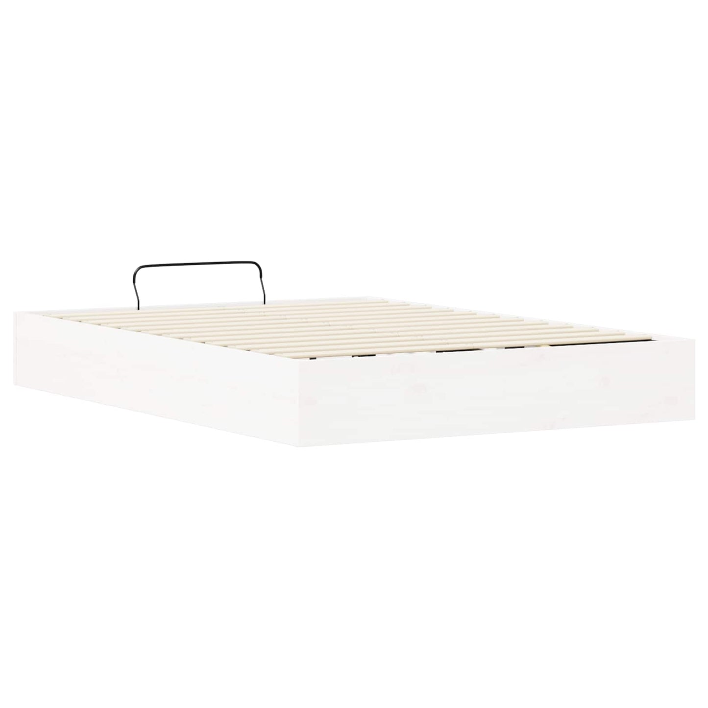Ottoman Bedframe met Opslag Wit 160 x 200 cm Massief grenenhout is nu te koop bij PeponiXL, paradijselijk wonen!