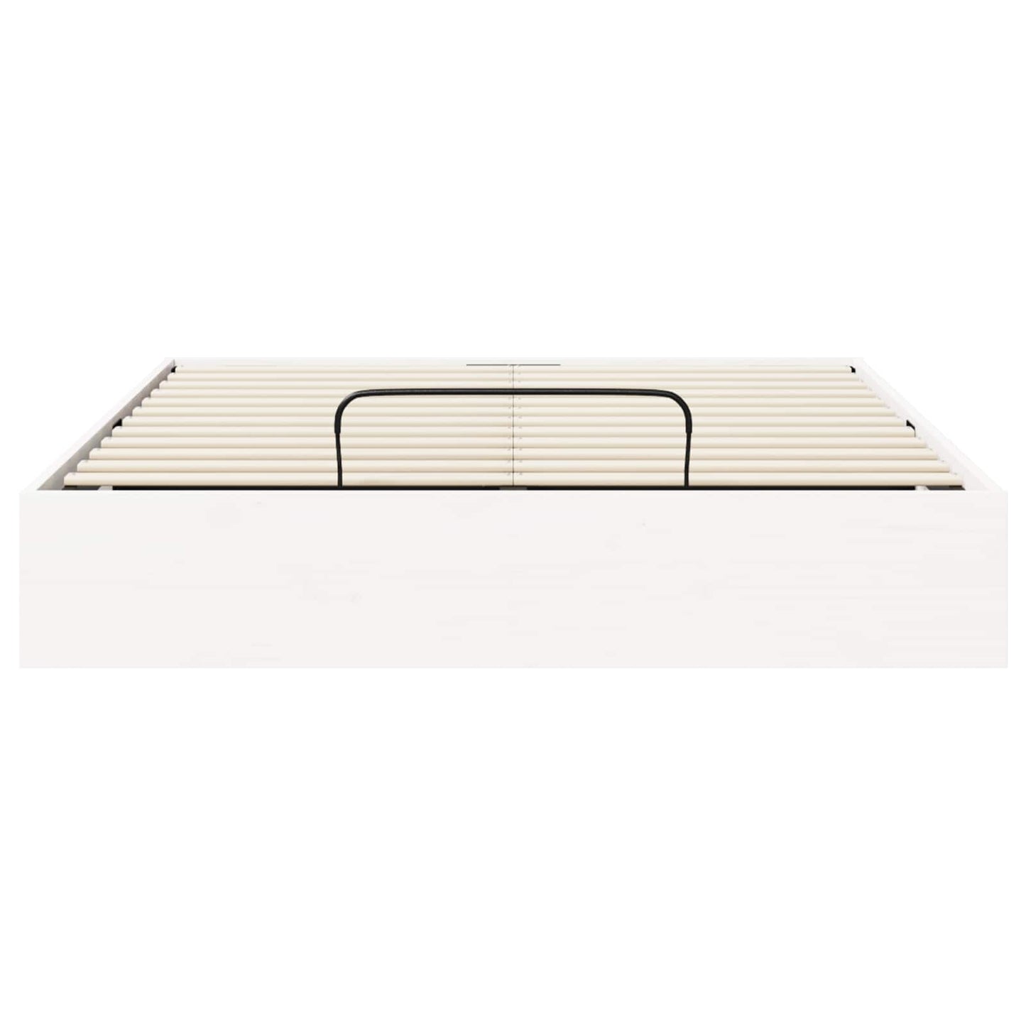 Ottoman Bedframe met Opslag Wit 160 x 200 cm Massief grenenhout is nu te koop bij PeponiXL, paradijselijk wonen!