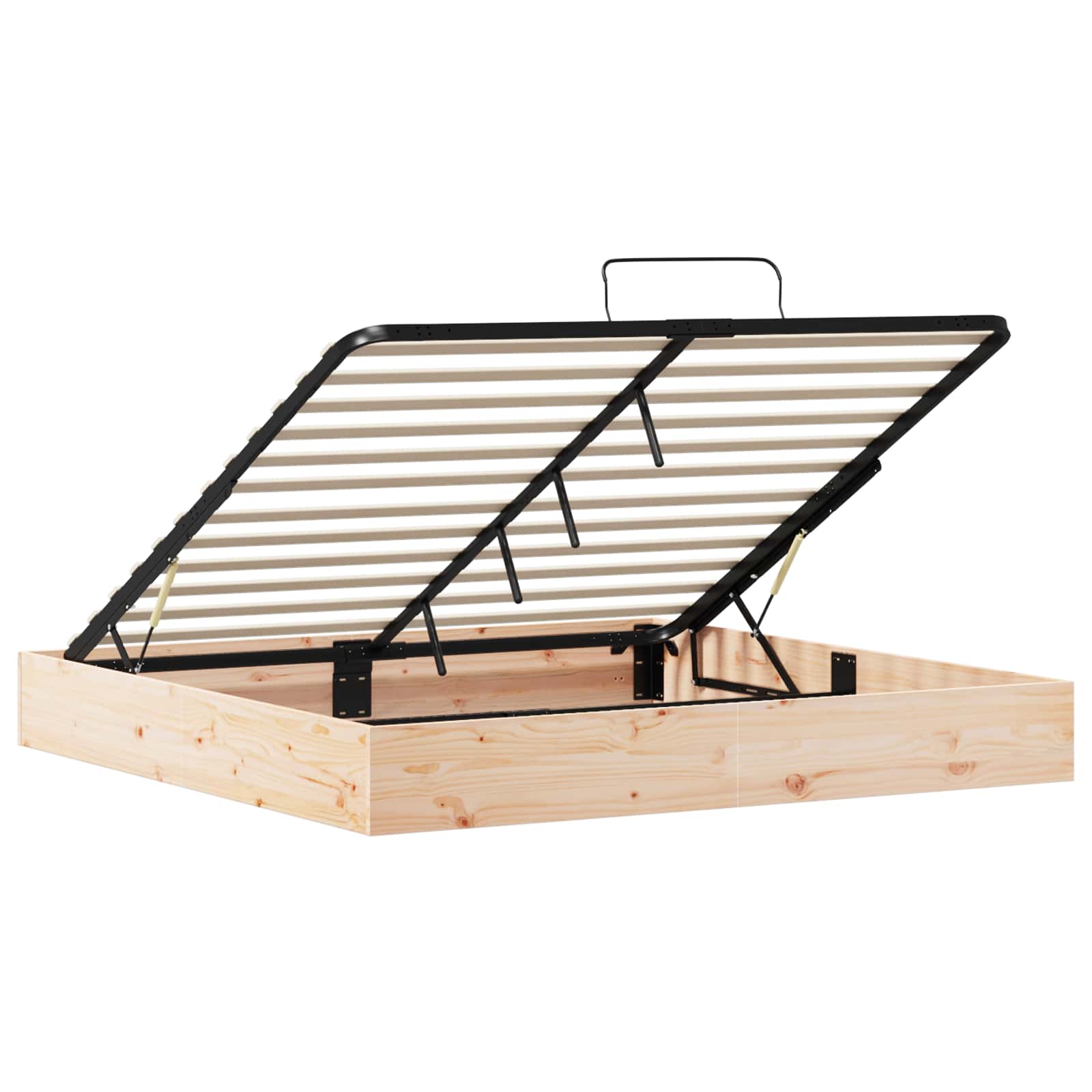 Ottoman Bedframe met Opslag Naturel 180 x 200 cm is nu te koop bij PeponiXL, paradijselijk wonen!