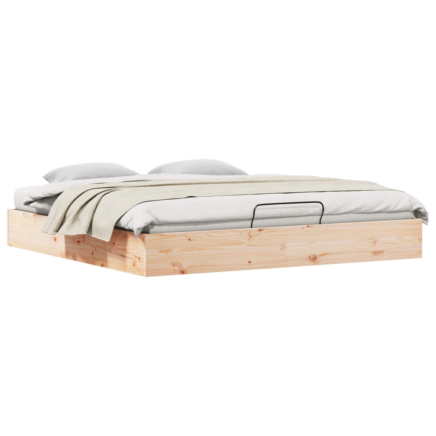 Ottoman Bedframe met Opslag Naturel 180 x 200 cm is nu te koop bij PeponiXL, paradijselijk wonen!