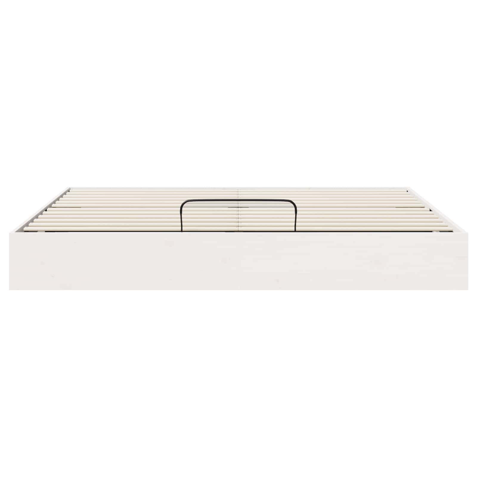Ottoman Bedframe met Opslag Wit 180 x 200 cm Massief grenenhout is nu te koop bij PeponiXL, paradijselijk wonen!