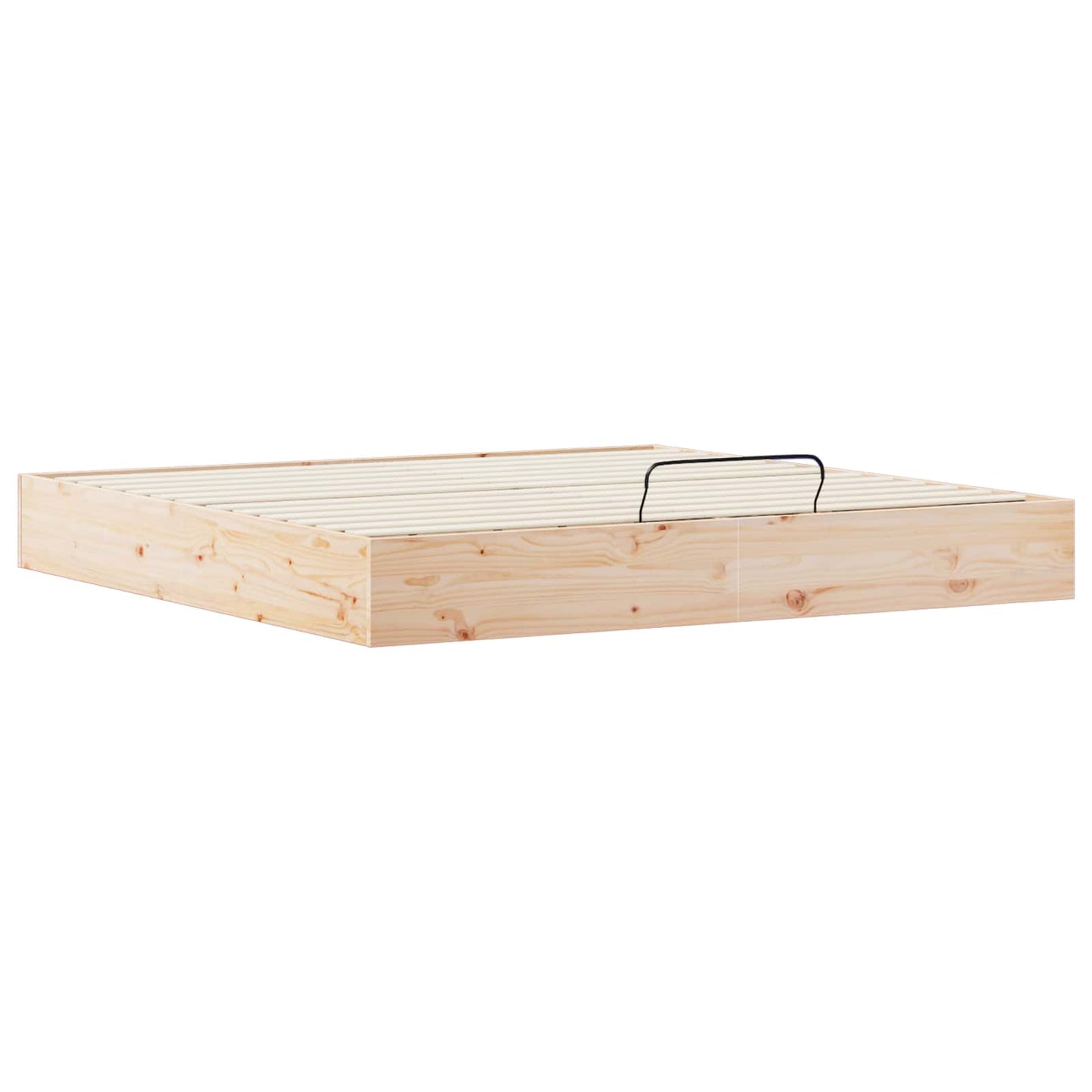Ottoman Bedframe met Opslag Naturel 200 x 200 cm is nu te koop bij PeponiXL, paradijselijk wonen!