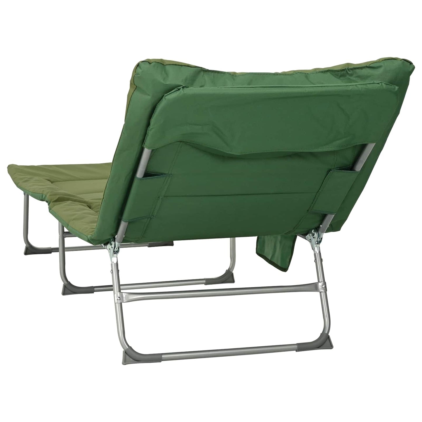 Opvouwbare zonnebed met kussen Donkergroen is nu te koop bij PeponiXL, paradijselijk wonen!