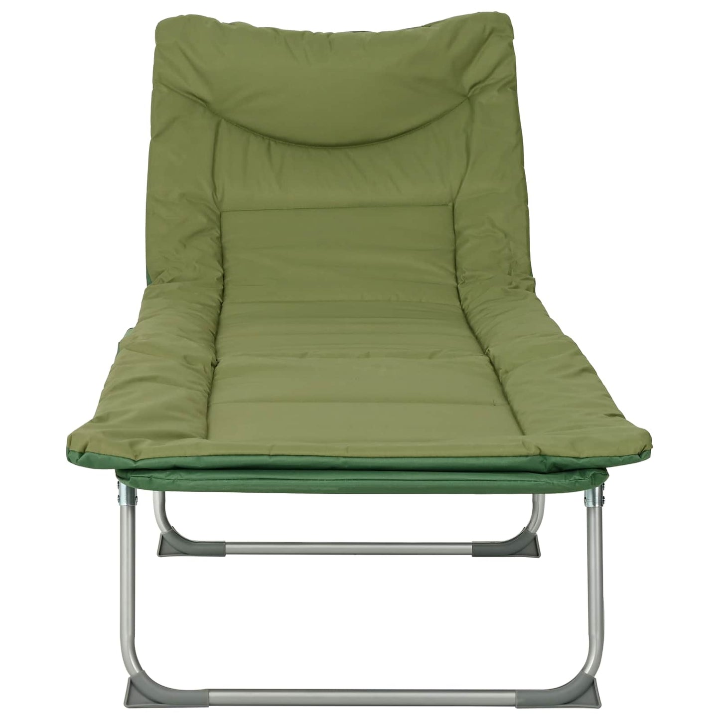Opvouwbare zonnebed met kussen 2 pcs Donkergroen is nu te koop bij PeponiXL, paradijselijk wonen!