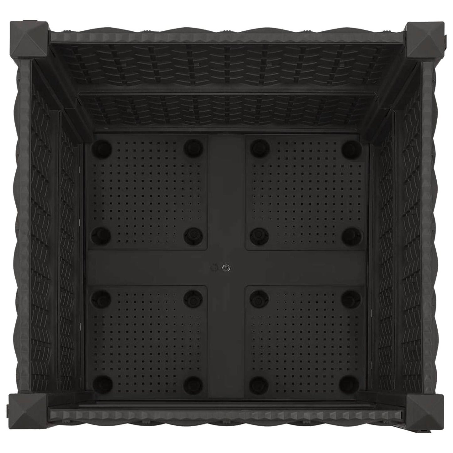 Tuinschaal met wielen Zwart 40 x 40 x 44 cm PP is nu te koop bij PeponiXL, paradijselijk wonen!