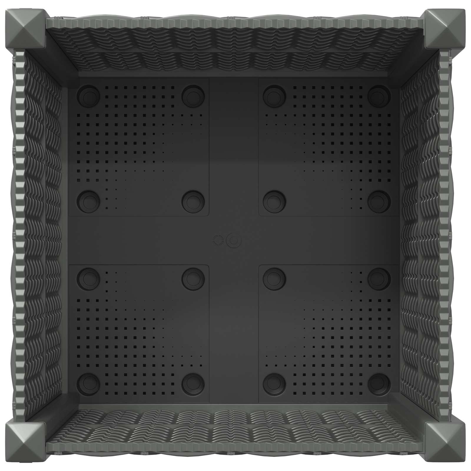 Tuinschaal met wielen Lichtgrijs 40 x 40 x 48 cm PP is nu te koop bij PeponiXL, paradijselijk wonen!