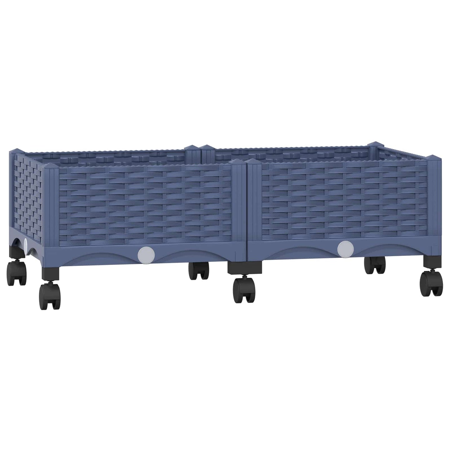 Tuinschaal met wielen Blauw Grijs 80 x 40 x 33 cm PP is nu te koop bij PeponiXL, paradijselijk wonen!