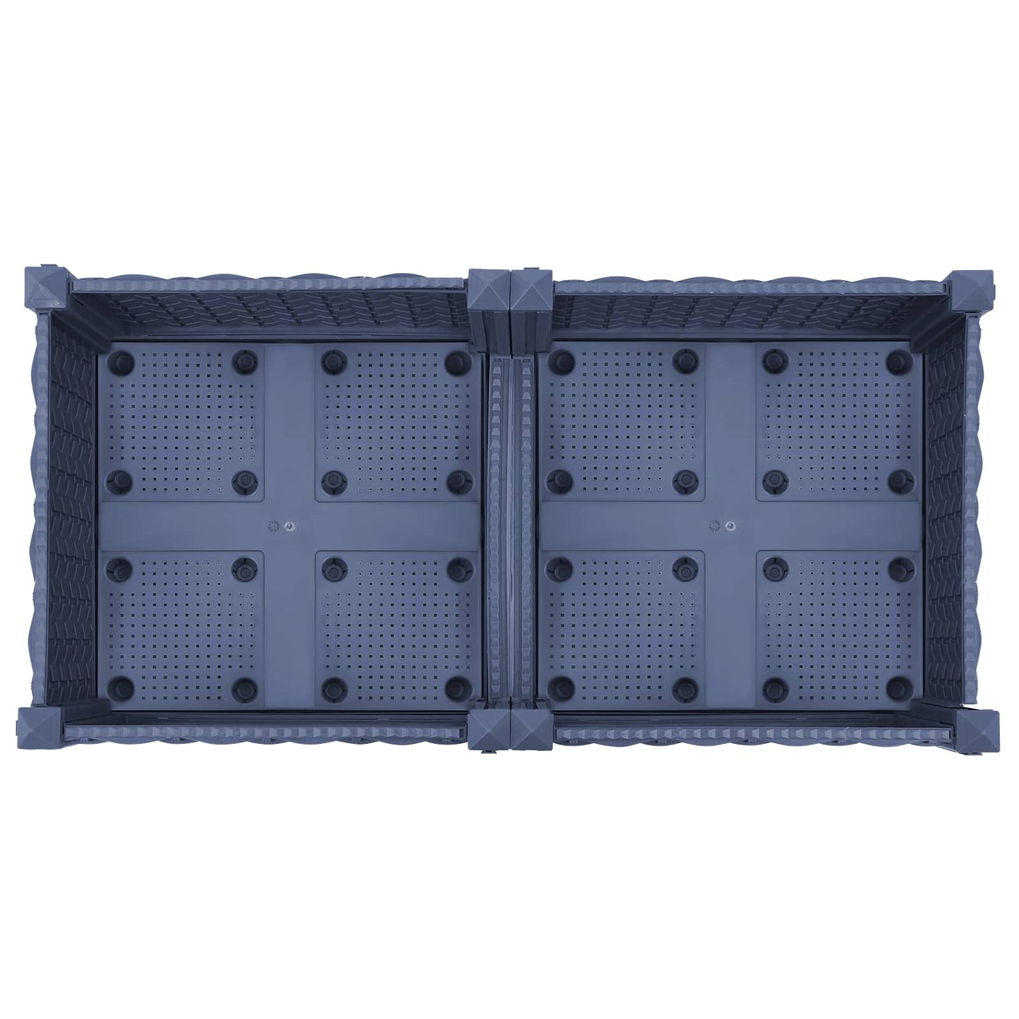 Tuinschaal met wielen Blauw Grijs 80 x 40 x 33 cm PP is nu te koop bij PeponiXL, paradijselijk wonen!