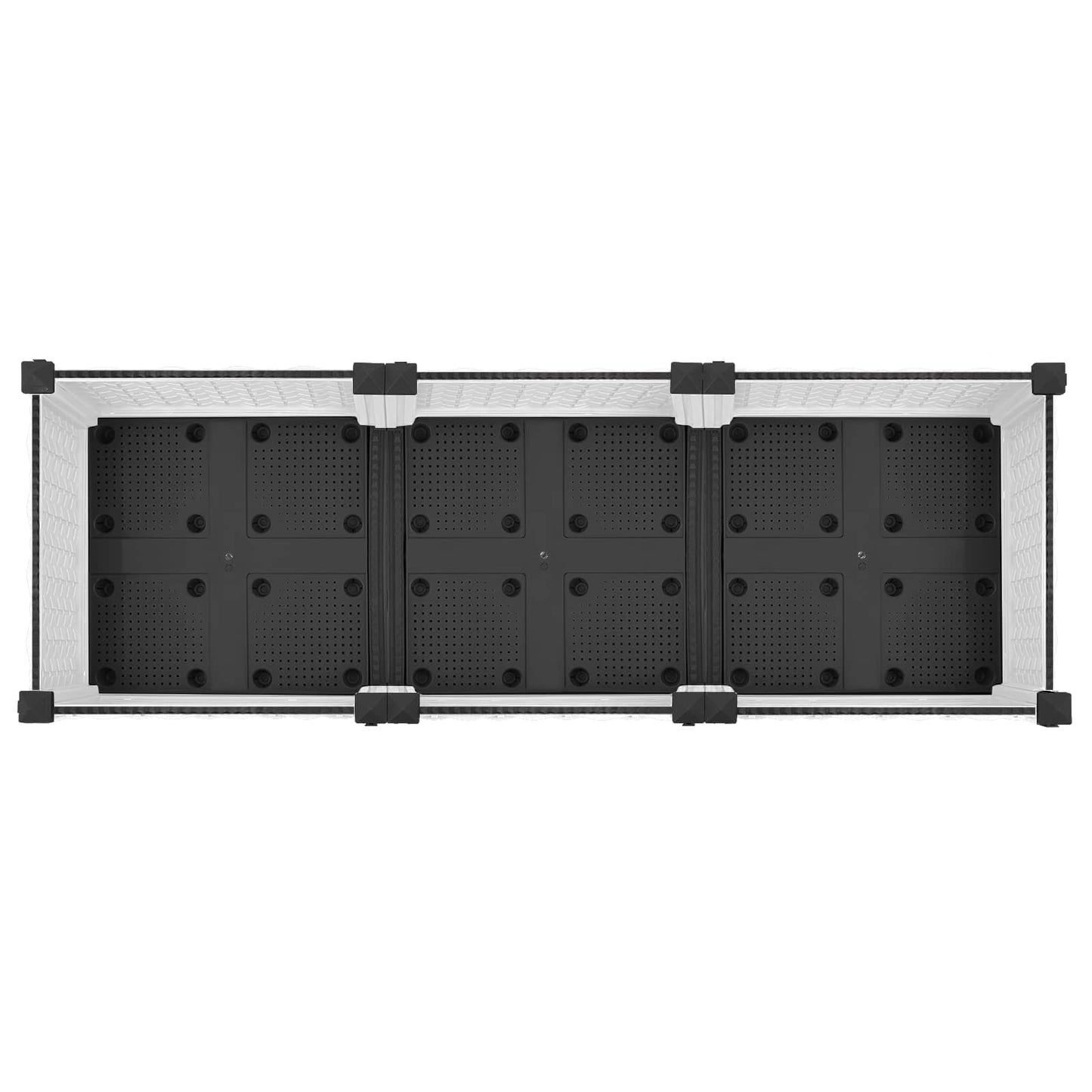Tuinschaal met wielen Wit 120 x 40 x 33 cm PP is nu te koop bij PeponiXL, paradijselijk wonen!