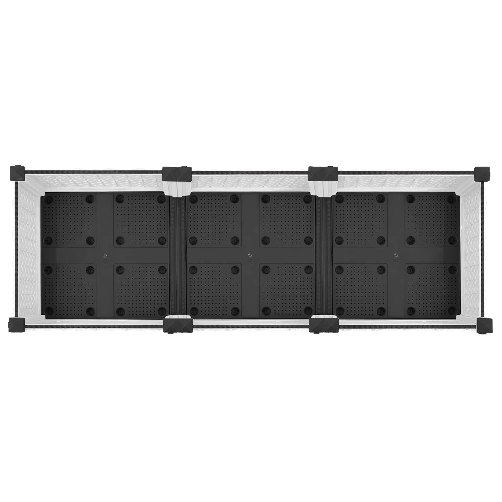 Tuinschaal met wielen Wit 120 x 40 x 33 cm PP is nu te koop bij PeponiXL, paradijselijk wonen!