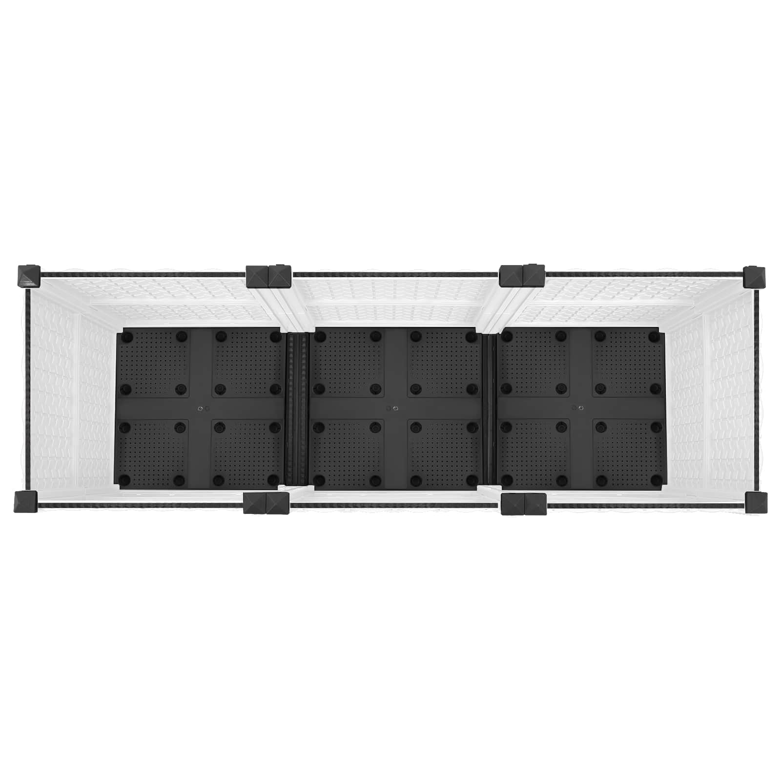 Tuinschaal met wielen Wit 120 x 40 x 48 cm PP is nu te koop bij PeponiXL, paradijselijk wonen!
