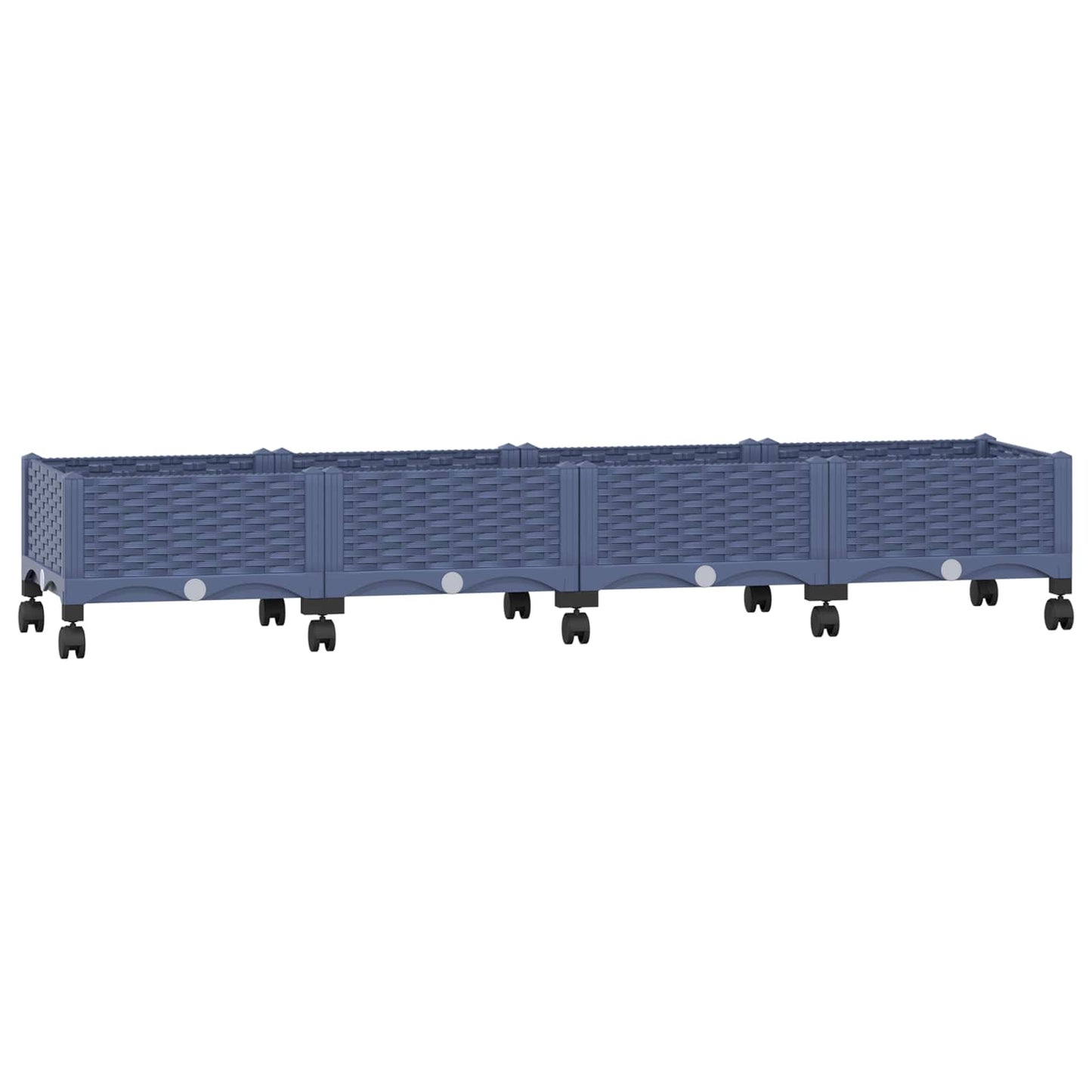 Tuinschaal met wielen Blauw Grijs 160 x 40 x 33 cm PP is nu te koop bij PeponiXL, paradijselijk wonen!