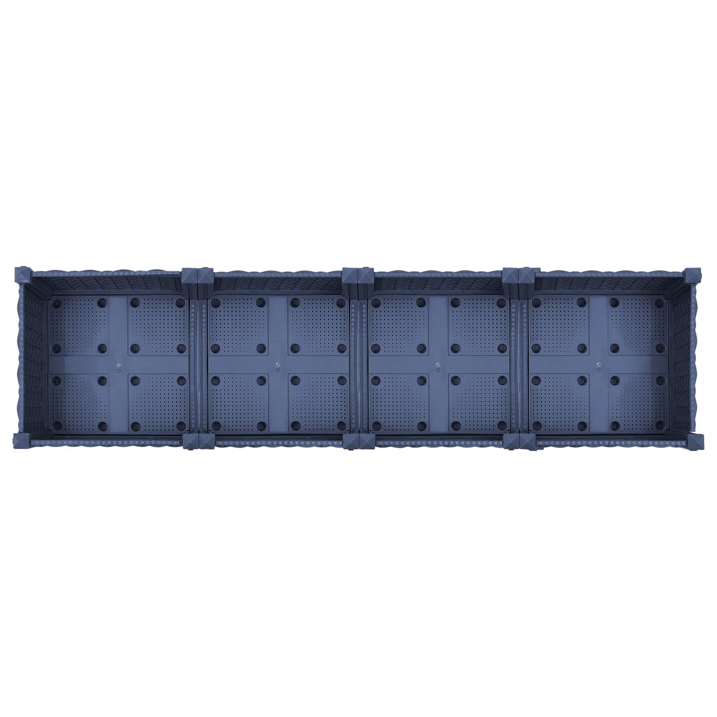 Tuinschaal met wielen Blauw Grijs 160 x 40 x 33 cm PP is nu te koop bij PeponiXL, paradijselijk wonen!