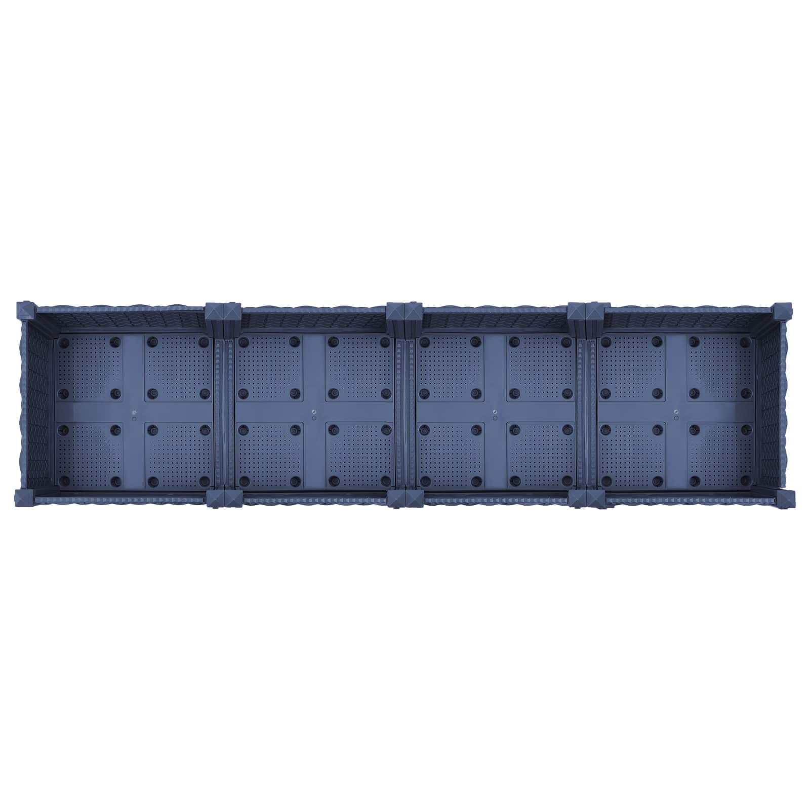 Tuinschaal met wielen Blauw Grijs 160 x 40 x 33 cm PP is nu te koop bij PeponiXL, paradijselijk wonen!