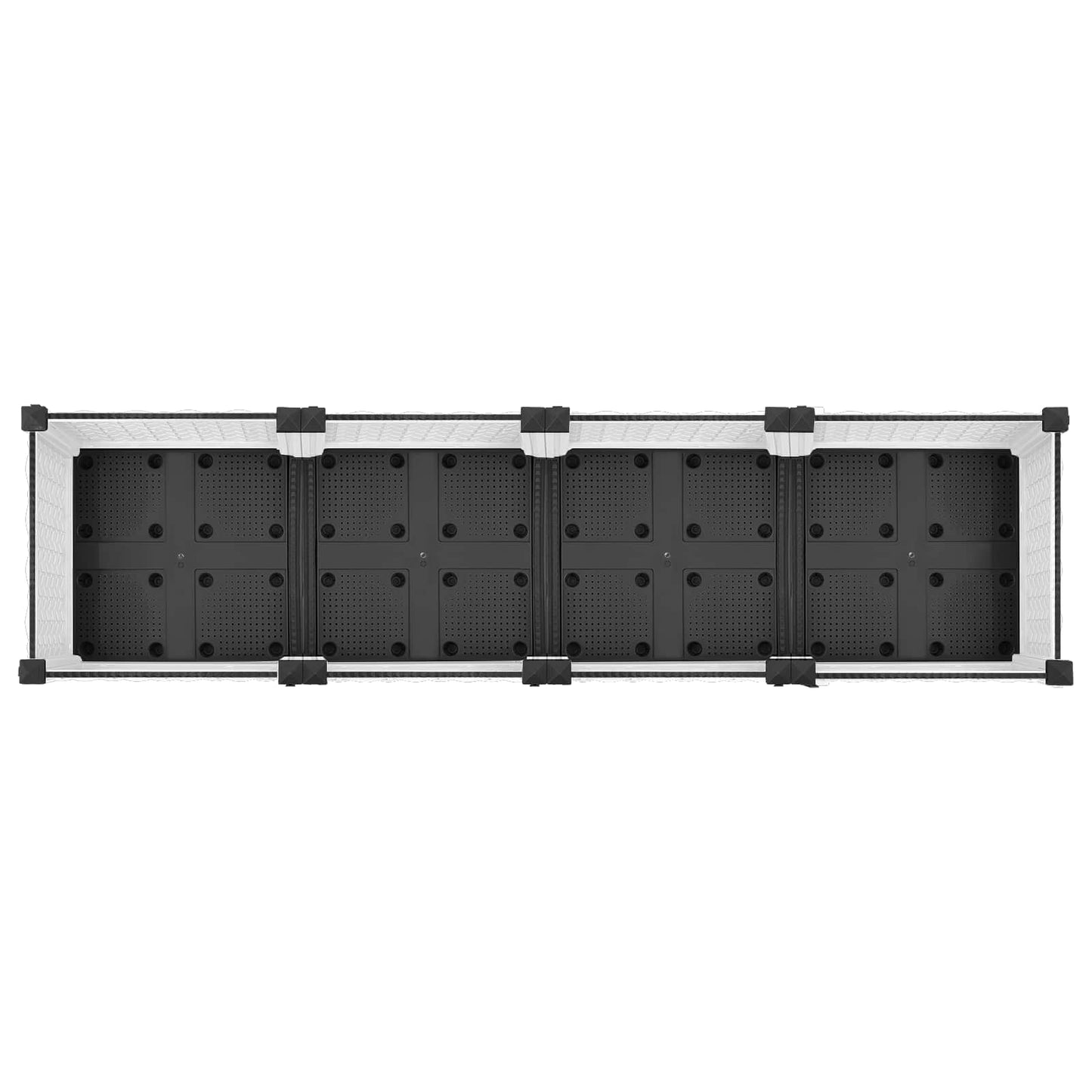 Tuinschaal met wielen Wit 160 x 40 x 33 cm PP is nu te koop bij PeponiXL, paradijselijk wonen!