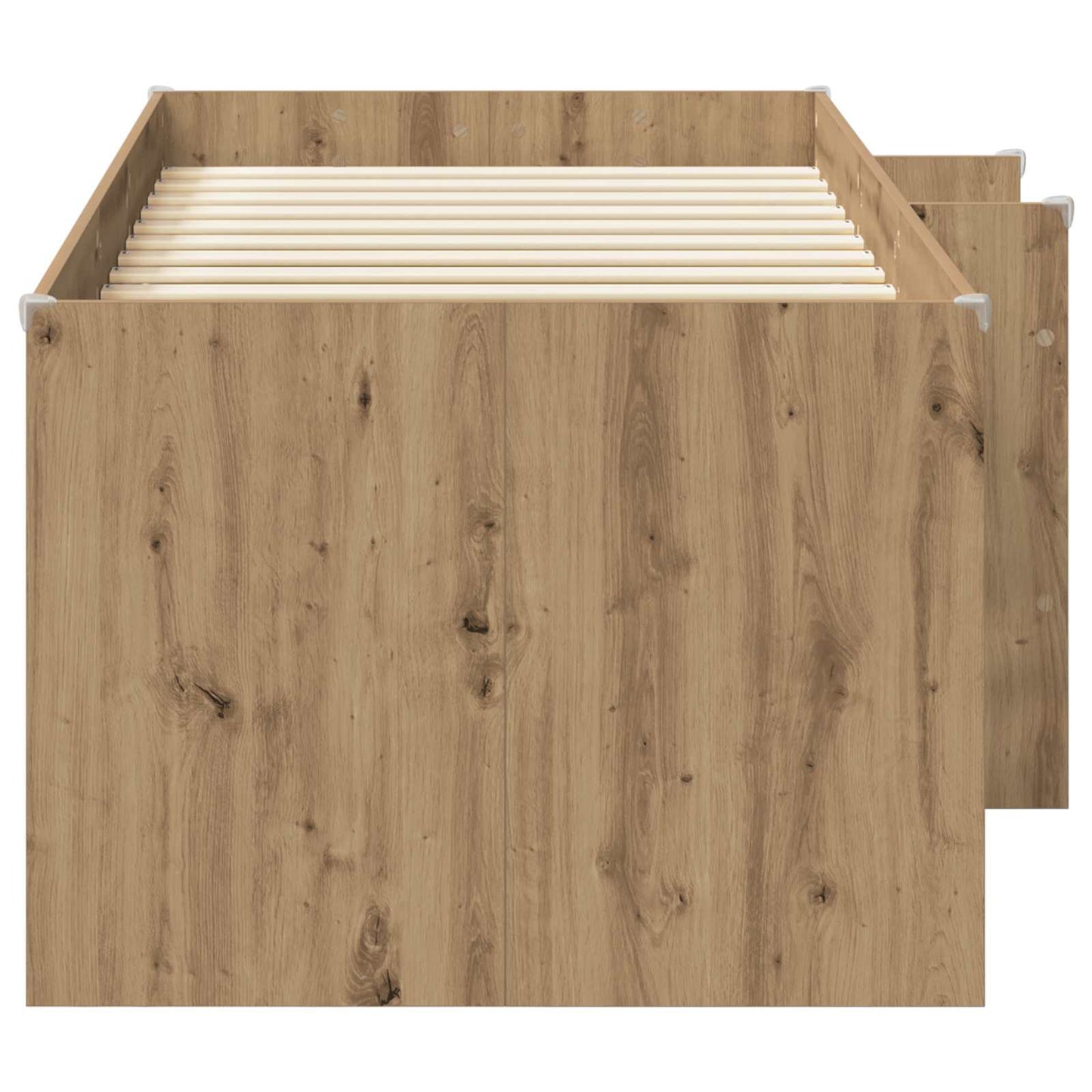 Kinder Hoogslaper Artisanaal eiken 80 x 200 cm Bewerkt hout is nu te koop bij PeponiXL, paradijselijk wonen!