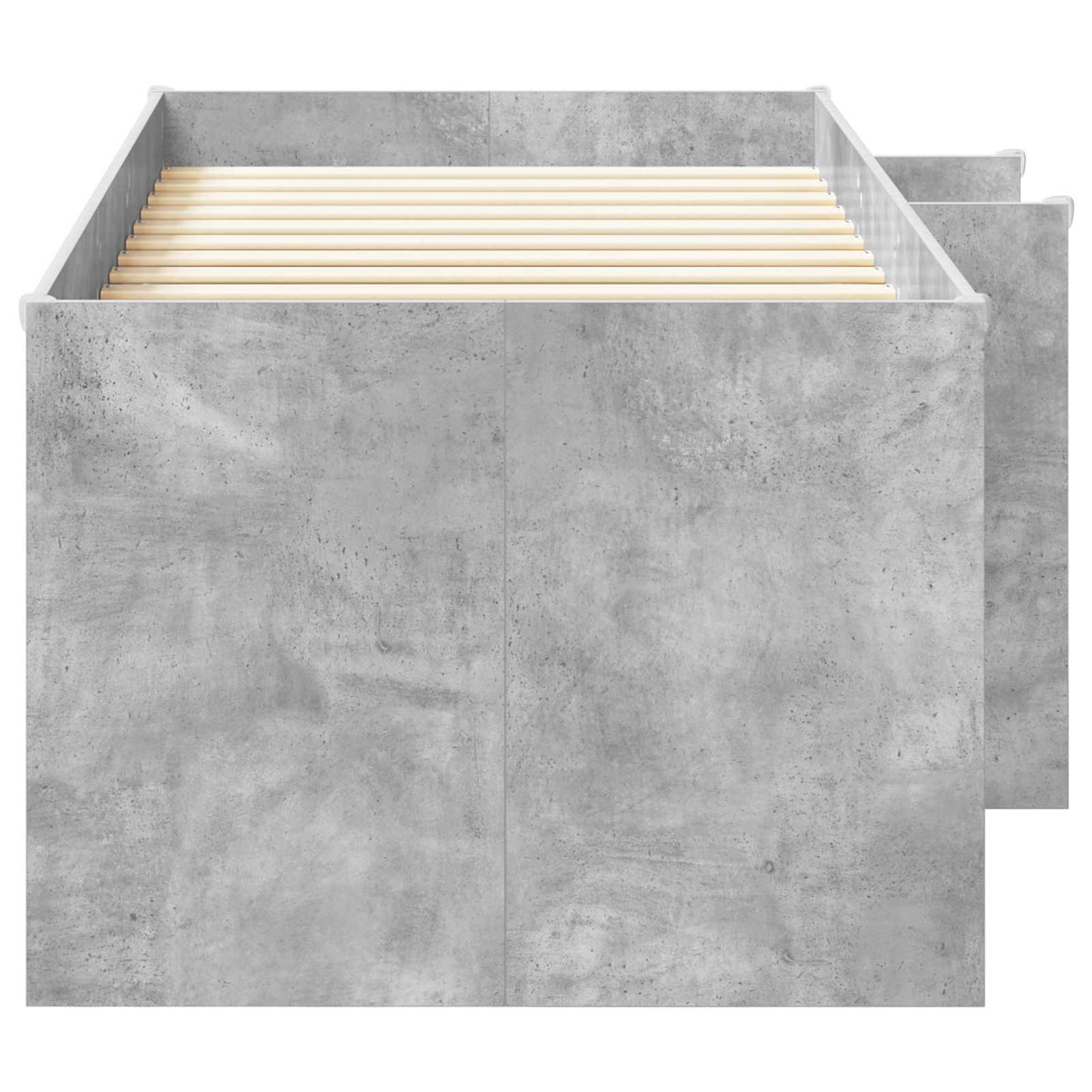 Kinder Hoogslaper Betongrijs 98.5 x 200 cm Bewerkt hout is nu te koop bij PeponiXL, paradijselijk wonen!