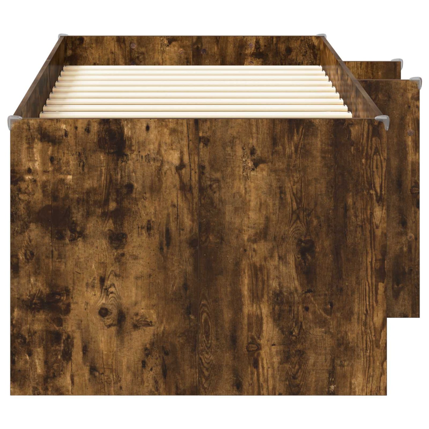 Kinder Hoogslaper Gerookt eiken 98.5 x 200 cm Bewerkt hout is nu te koop bij PeponiXL, paradijselijk wonen!