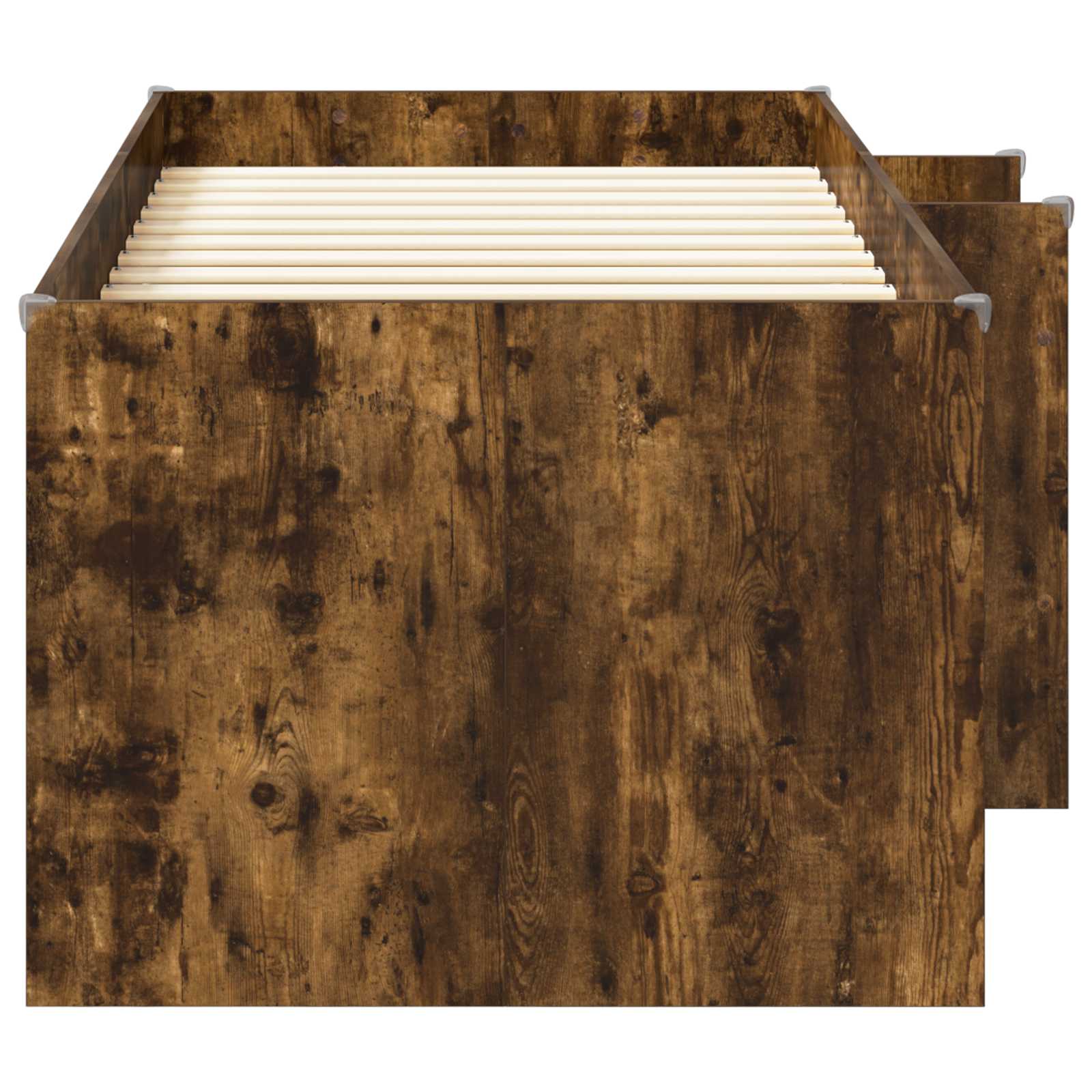 Kinder Hoogslaper Gerookt eiken 98.5 x 200 cm Bewerkt hout is nu te koop bij PeponiXL, paradijselijk wonen!