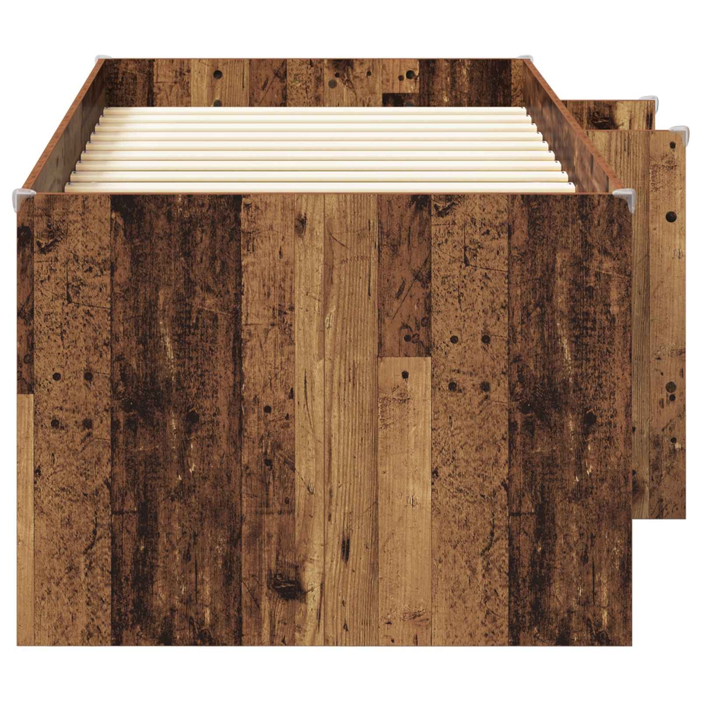 Kinder Hoogslaper Oud hout 98.5 x 200 cm Bewerkt hout is nu te koop bij PeponiXL, paradijselijk wonen!