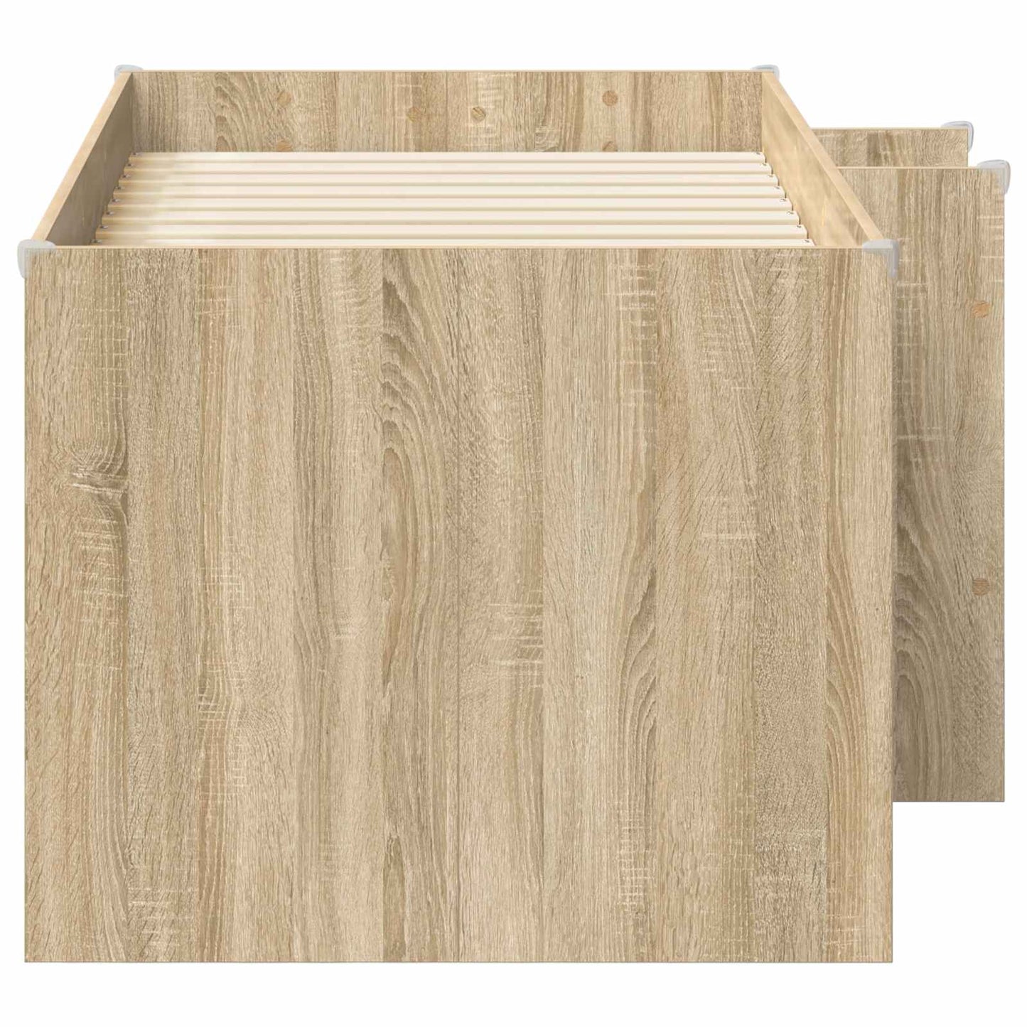 Kinder Hoogslaper Sonoma Eiken 80 x 160 cm Bewerkt hout is nu te koop bij PeponiXL, paradijselijk wonen!