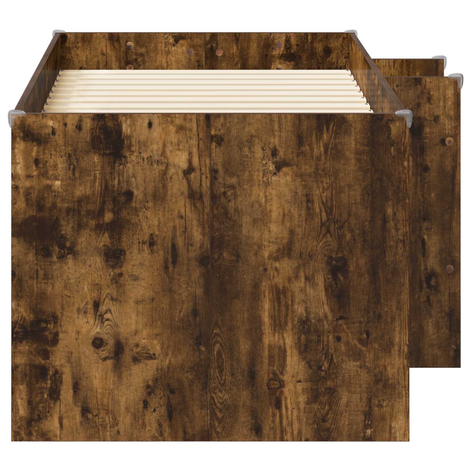 Kinder Hoogslaper Gerookt eiken 80 x 160 cm Bewerkt hout is nu te koop bij PeponiXL, paradijselijk wonen!