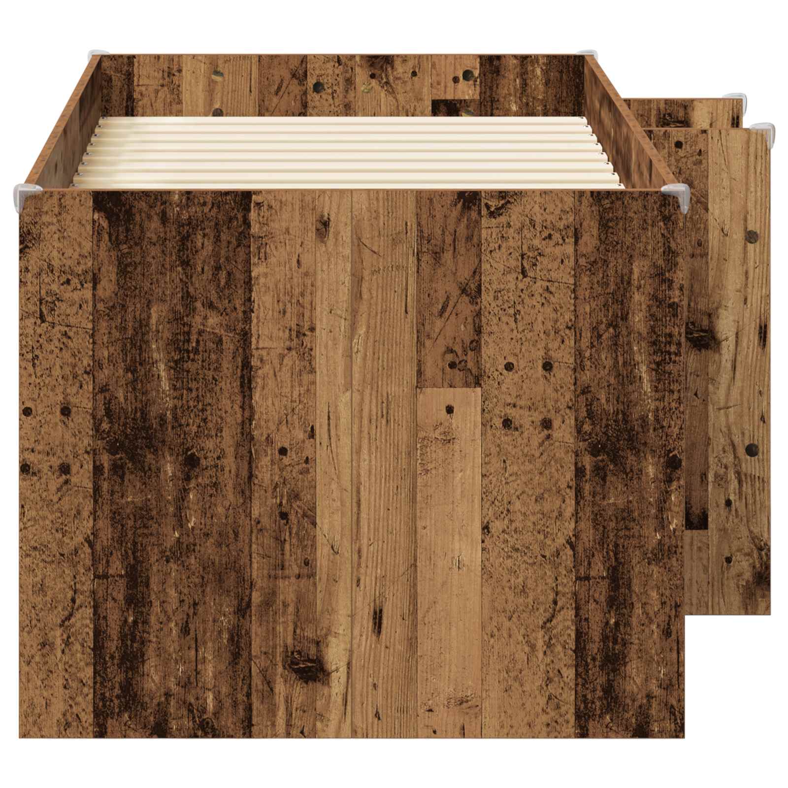 Kinder Hoogslaper Oud hout 80 x 160 cm Bewerkt hout is nu te koop bij PeponiXL, paradijselijk wonen!