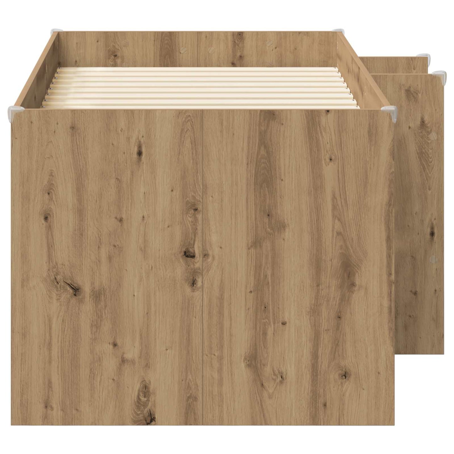 Kinder Hoogslaper Artisanaal eiken 80 x 160 cm Bewerkt hout is nu te koop bij PeponiXL, paradijselijk wonen!