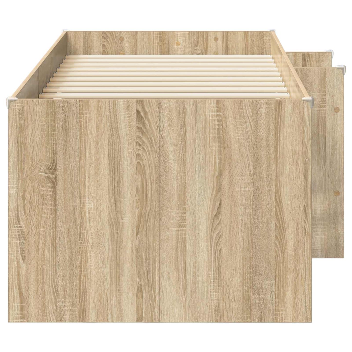 Kinder Hoogslaper Sonoma Eiken 90 x 190 cm Bewerkt hout is nu te koop bij PeponiXL, paradijselijk wonen!