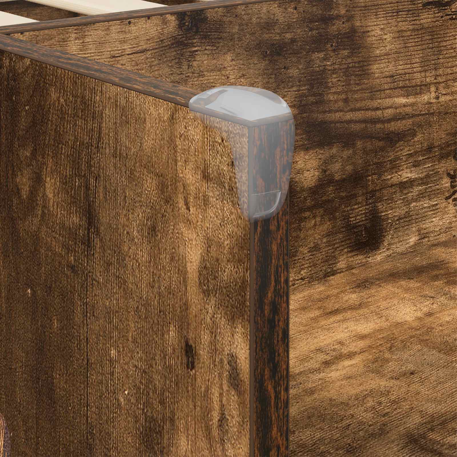 Kinder Hoogslaper Gerookt eiken 90 x 190 cm Bewerkt hout is nu te koop bij PeponiXL, paradijselijk wonen!