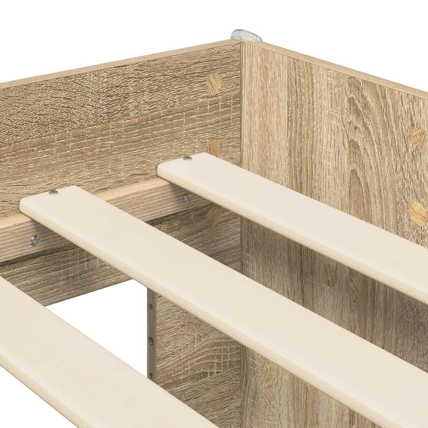 Kinder Hoogslaper Sonoma Eiken 75 x 190 cm Bewerkt hout is nu te koop bij PeponiXL, paradijselijk wonen!