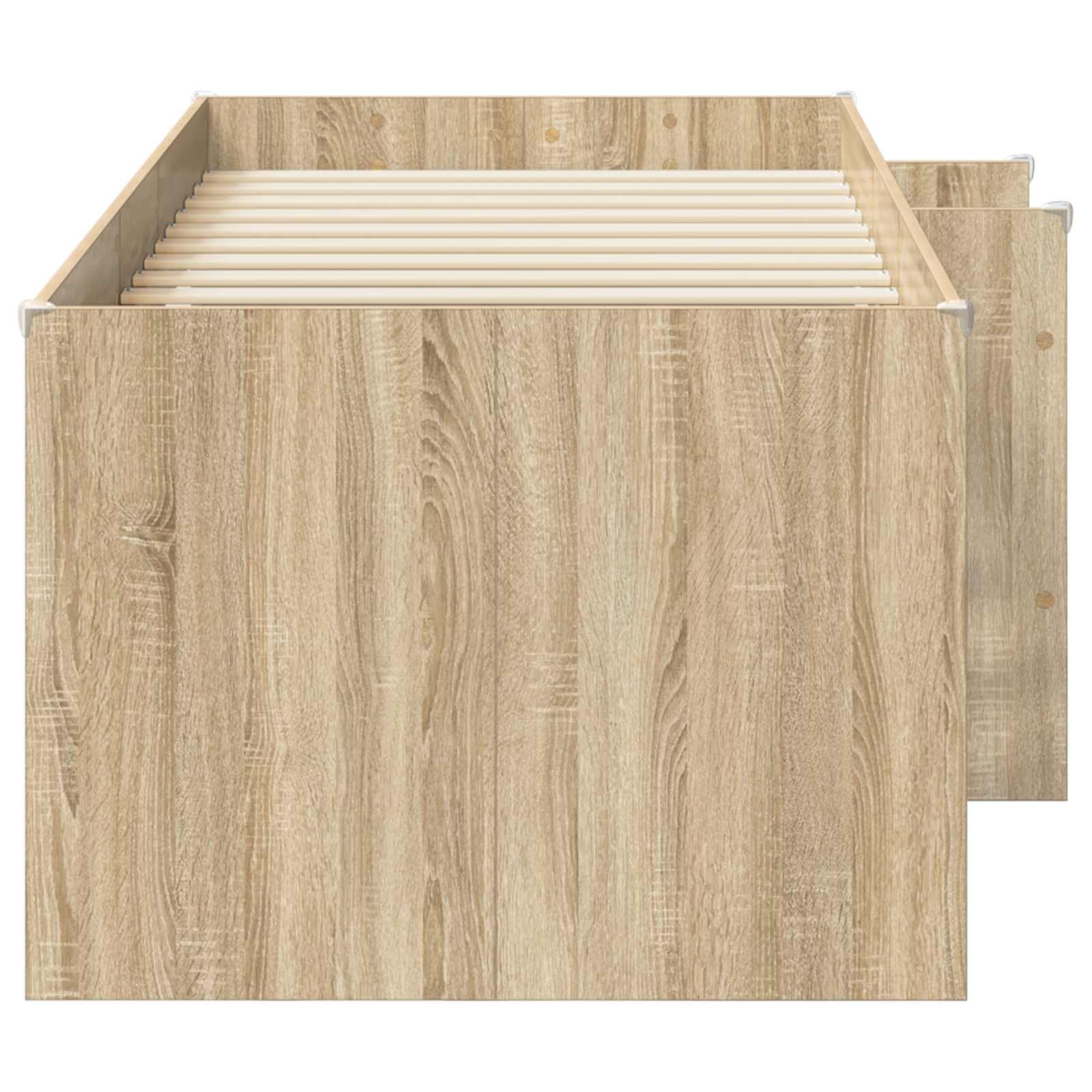 Kinder Hoogslaper Sonoma Eiken 75 x 190 cm Bewerkt hout is nu te koop bij PeponiXL, paradijselijk wonen!