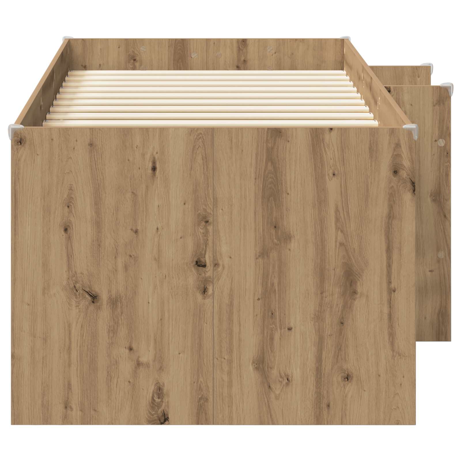 Kinder Hoogslaper Artisanaal eiken 75 x 190 cm Bewerkt hout is nu te koop bij PeponiXL, paradijselijk wonen!