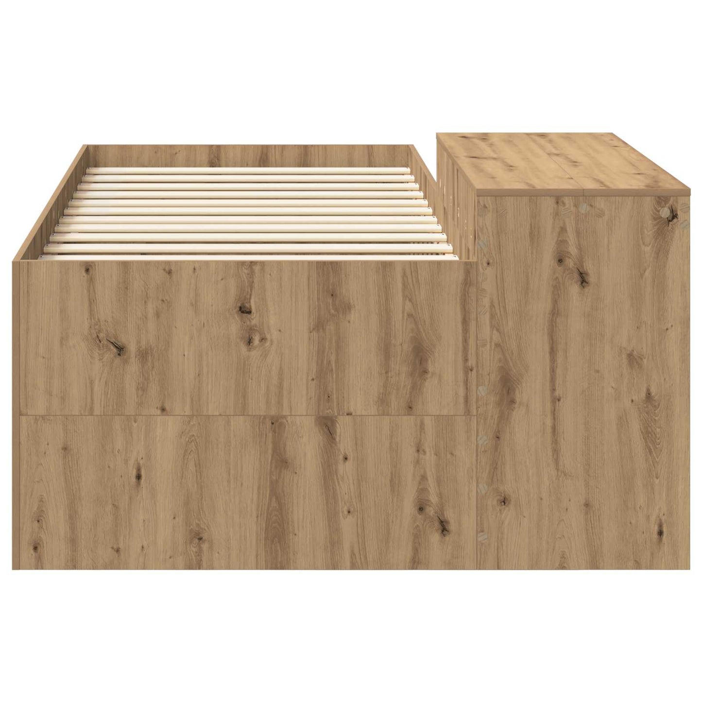 Hoge Bed Frame met Bureau voor Kinderen Artisanaal eiken is nu te koop bij PeponiXL, paradijselijk wonen!