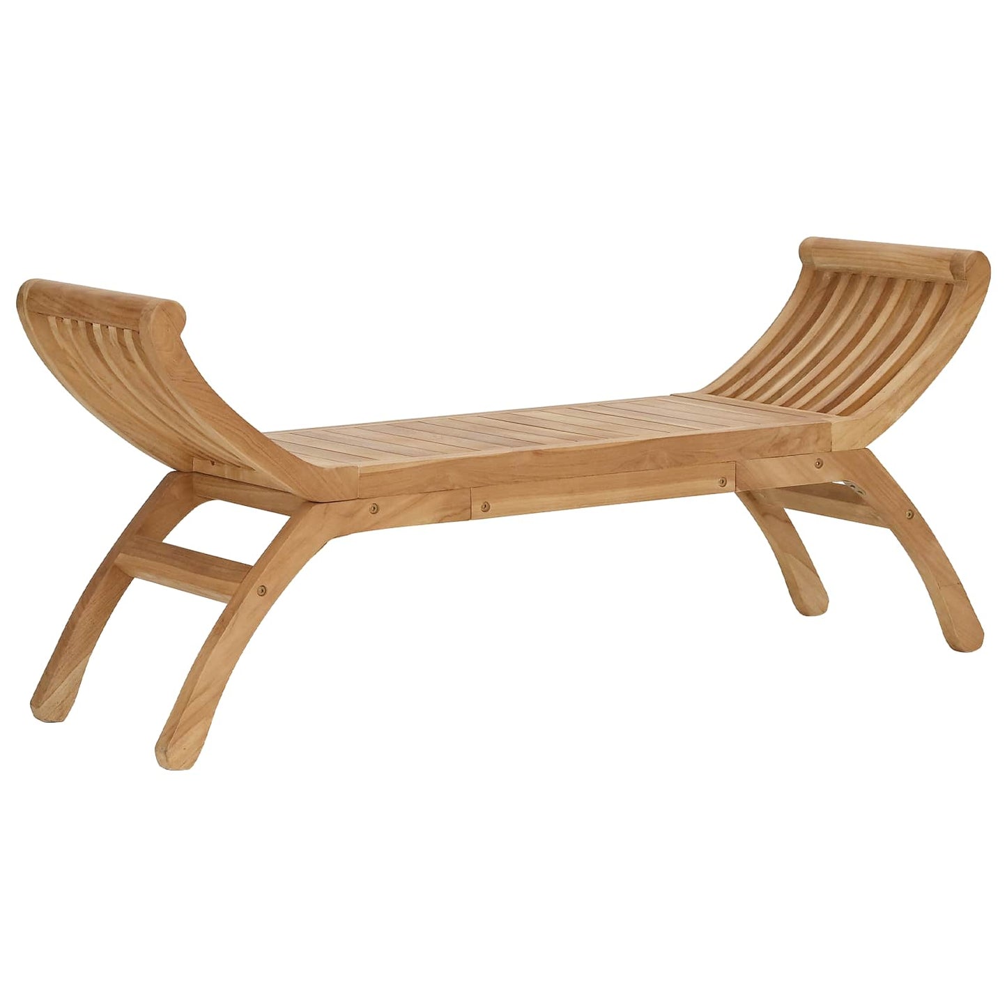 Tuinbank 2-zits 126 cm Massief Teakhout Naturel is nu te koop bij PeponiXL, paradijselijk wonen!