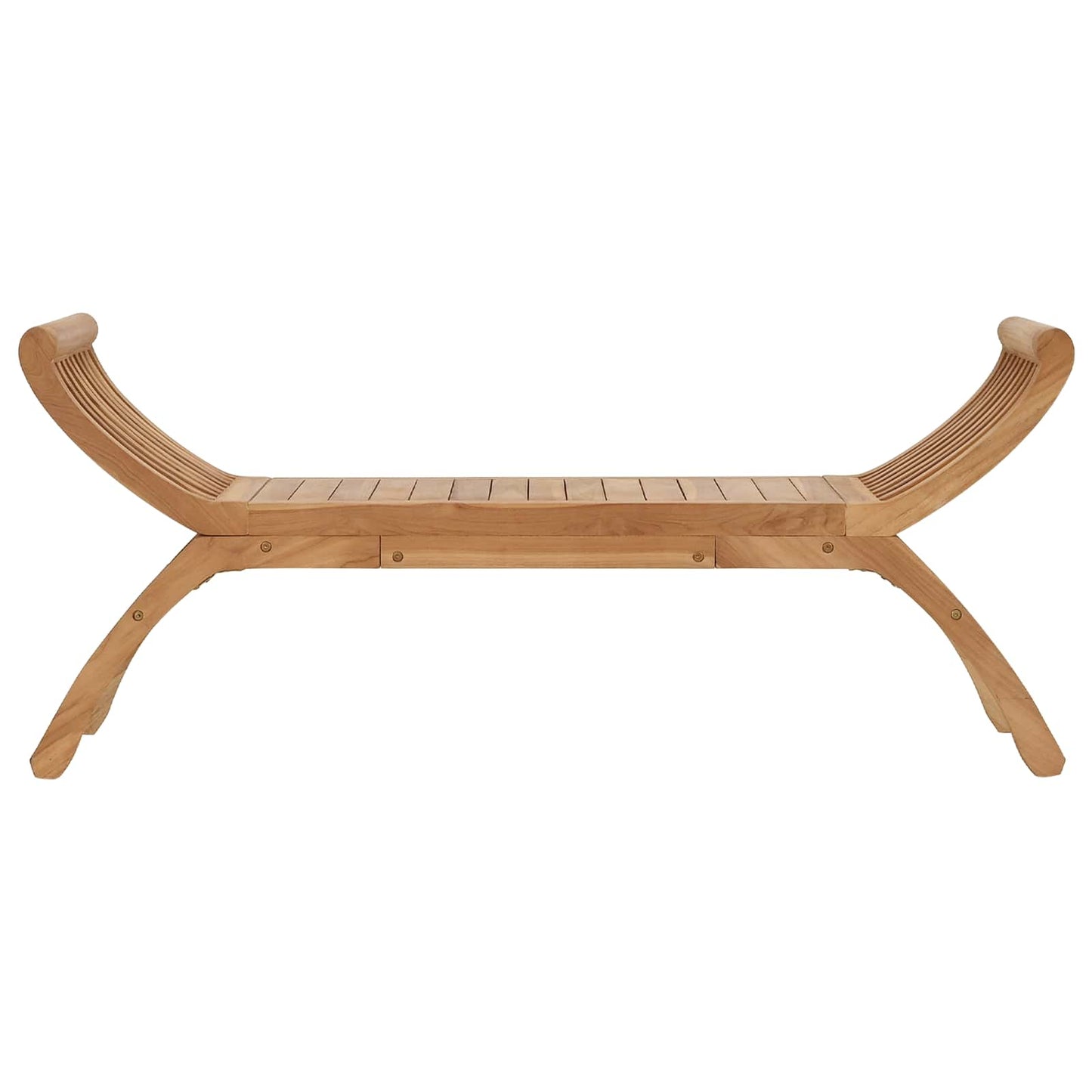Tuinbank 2-zits 126 cm Massief Teakhout Naturel is nu te koop bij PeponiXL, paradijselijk wonen!