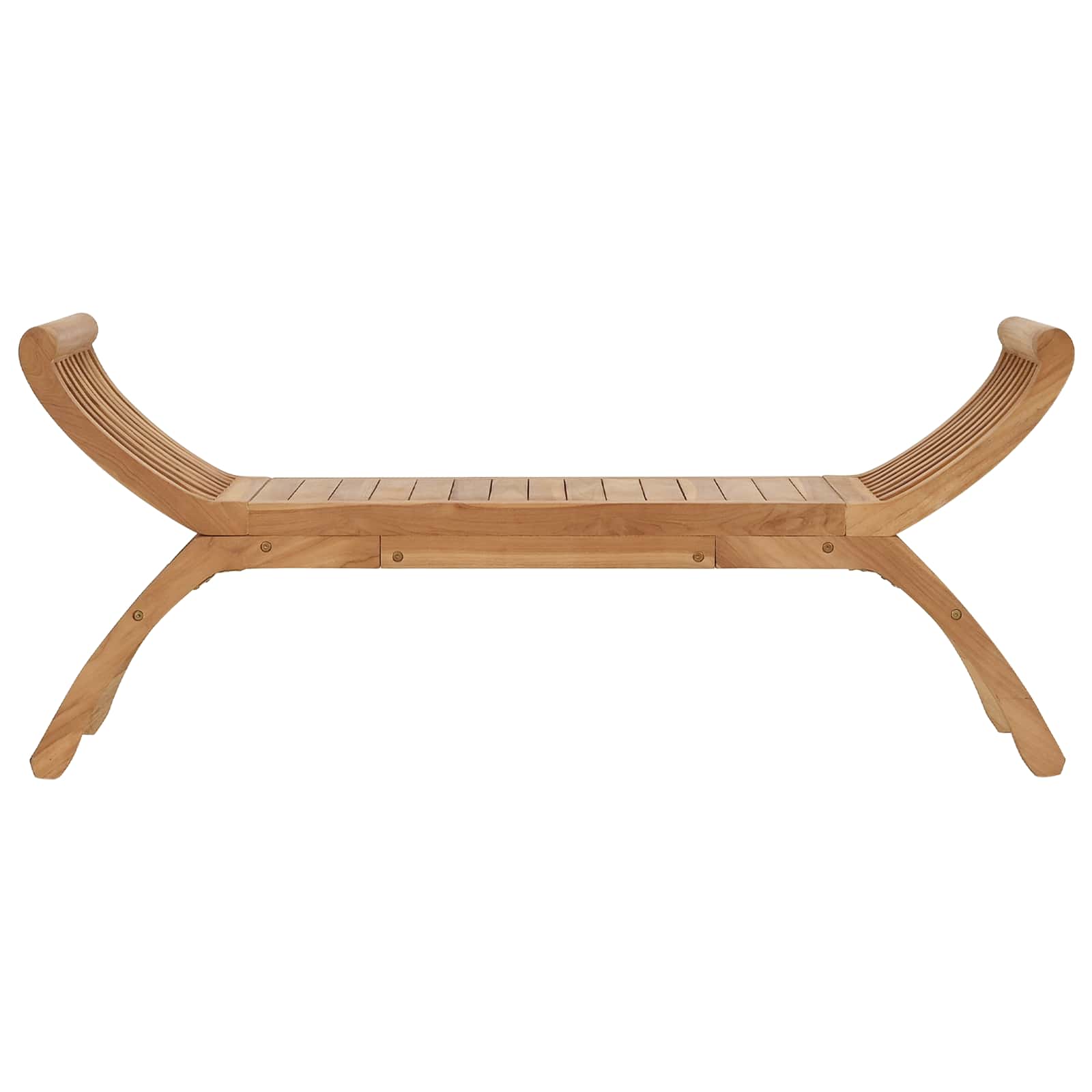 Tuinbank 2-zits 126 cm Massief Teakhout Naturel is nu te koop bij PeponiXL, paradijselijk wonen!