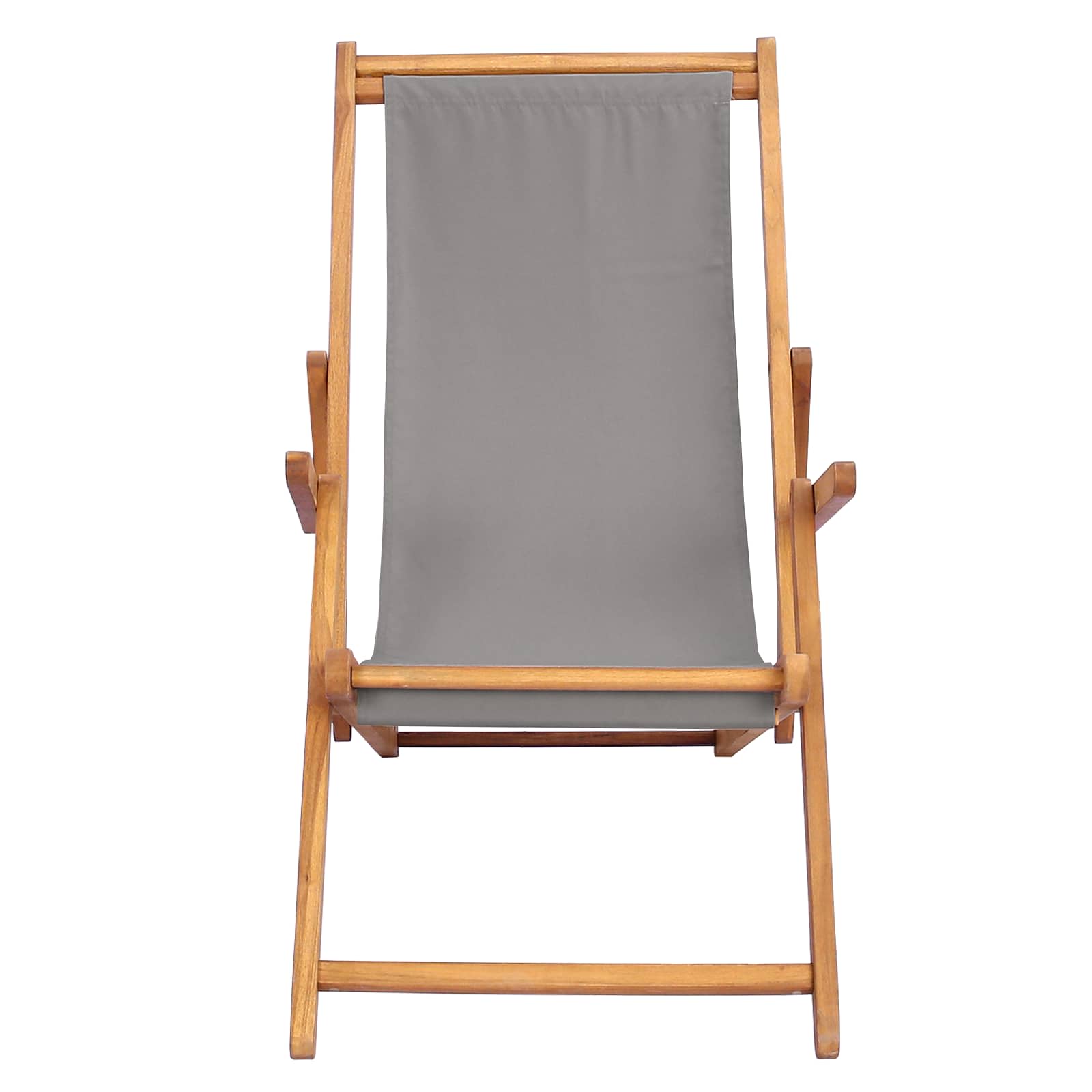 Strandstoel Lichtgrijs Massief Teakhout is nu te koop bij PeponiXL, paradijselijk wonen!