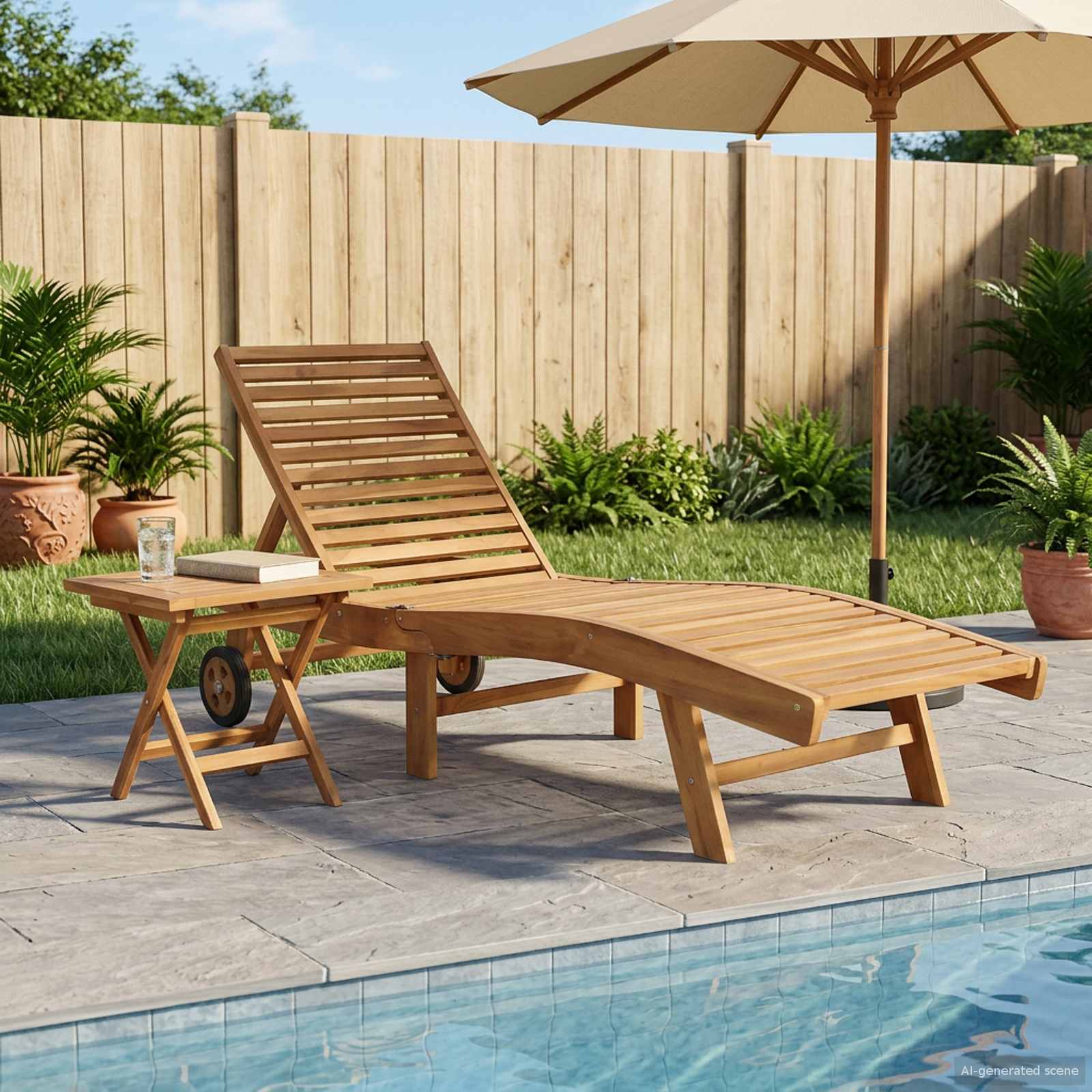 Ligstoel 2 pcs Bruin Massief Teakhout is nu te koop bij PeponiXL, paradijselijk wonen!