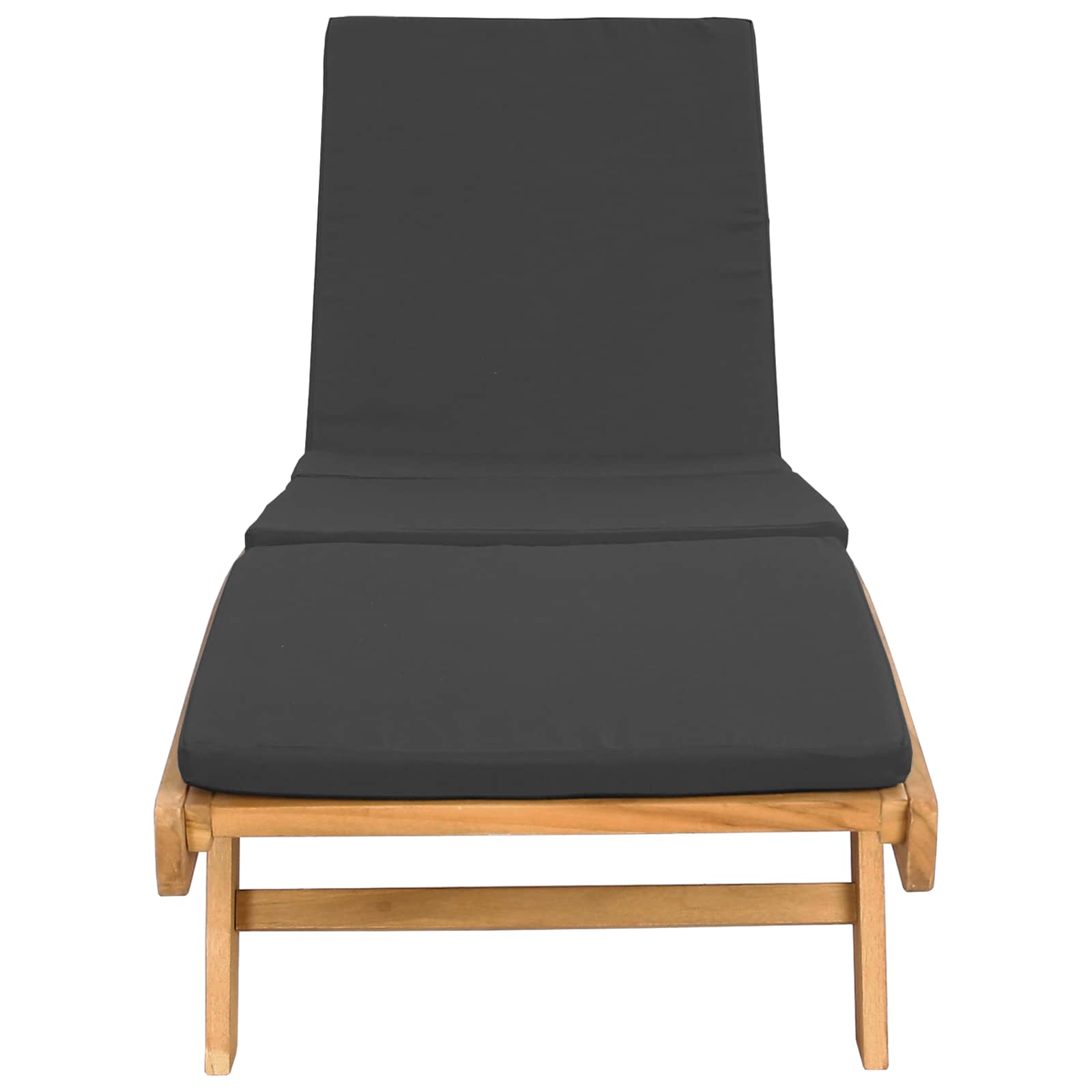 Ligstoel Bruin en Donkergrijs Polyester is nu te koop bij PeponiXL, paradijselijk wonen!