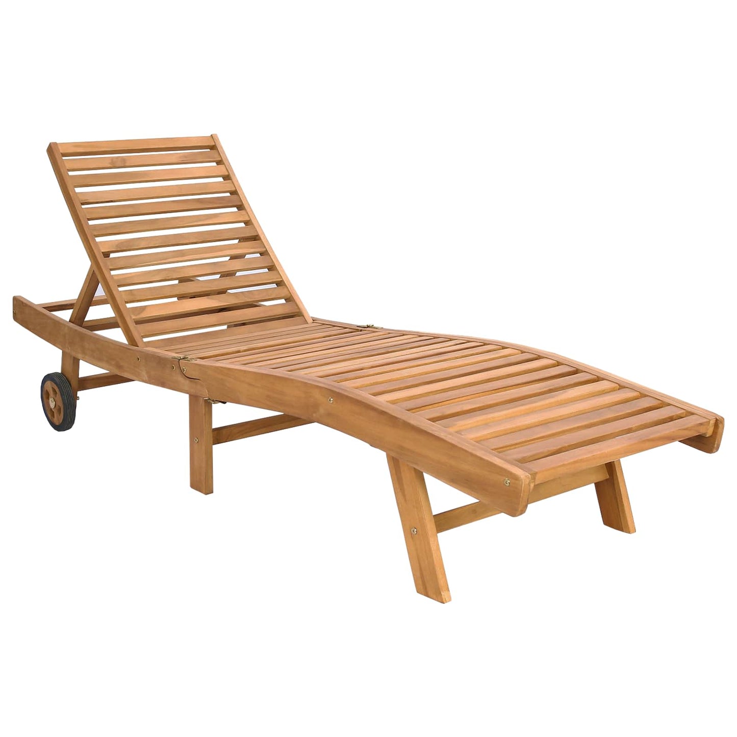 Ligstoel Bruin en crèmekleurig Polyester is nu te koop bij PeponiXL, paradijselijk wonen!