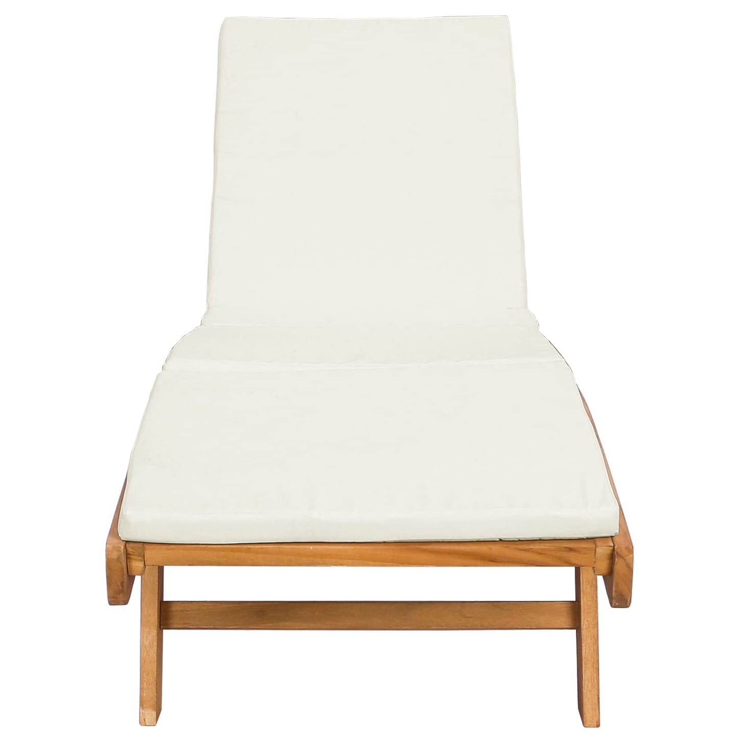 Ligstoel Bruin en crèmekleurig Polyester is nu te koop bij PeponiXL, paradijselijk wonen!