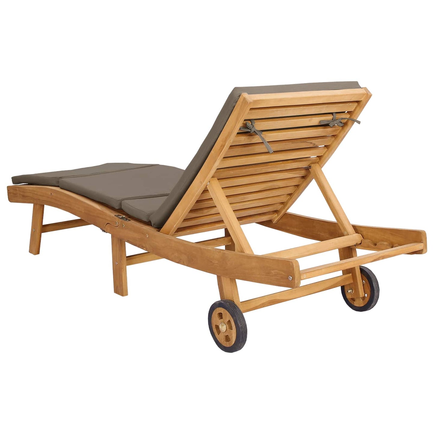 Ligstoel Bruin en Taupe Polyester is nu te koop bij PeponiXL, paradijselijk wonen!