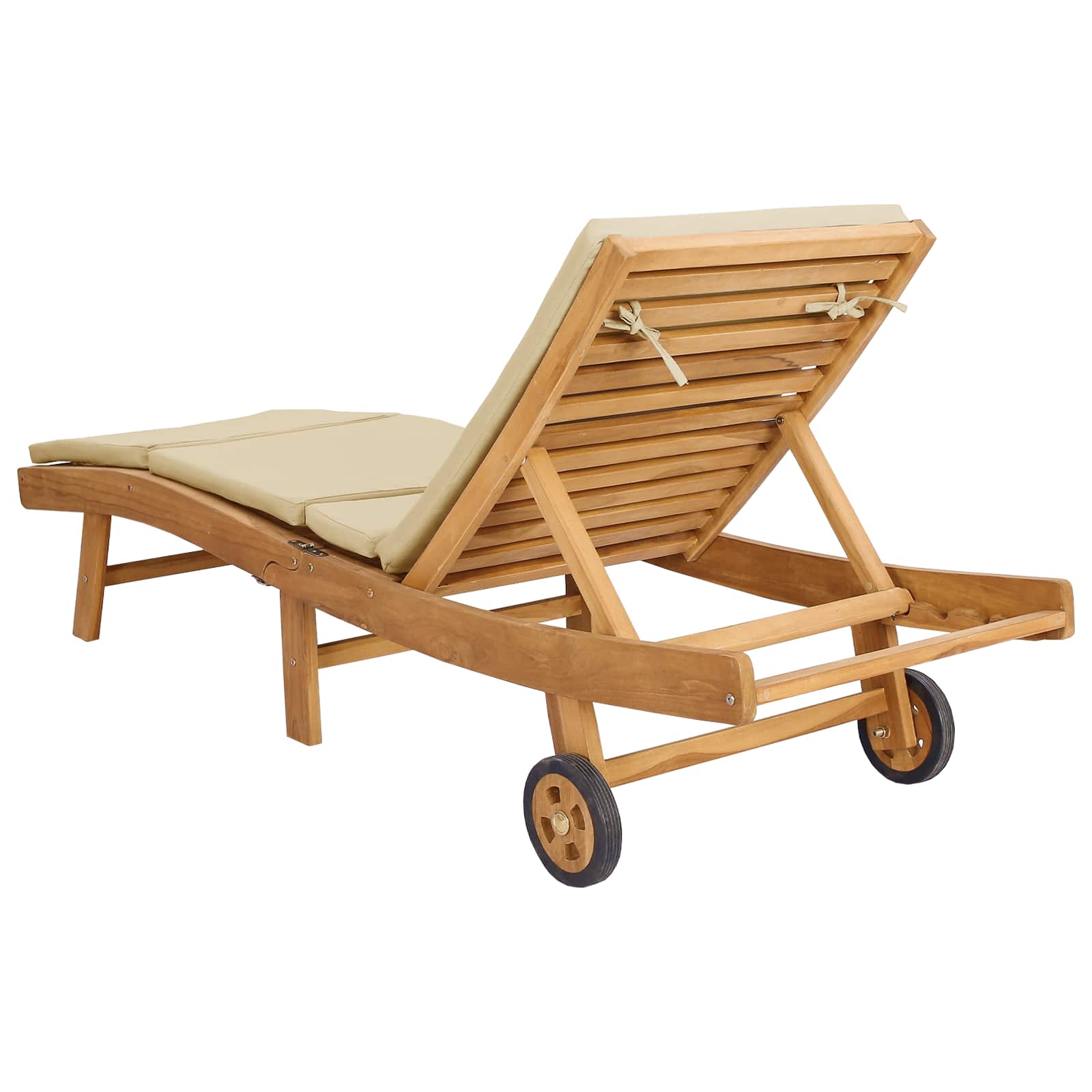 Ligstoel Bruin en beige Polyester is nu te koop bij PeponiXL, paradijselijk wonen!