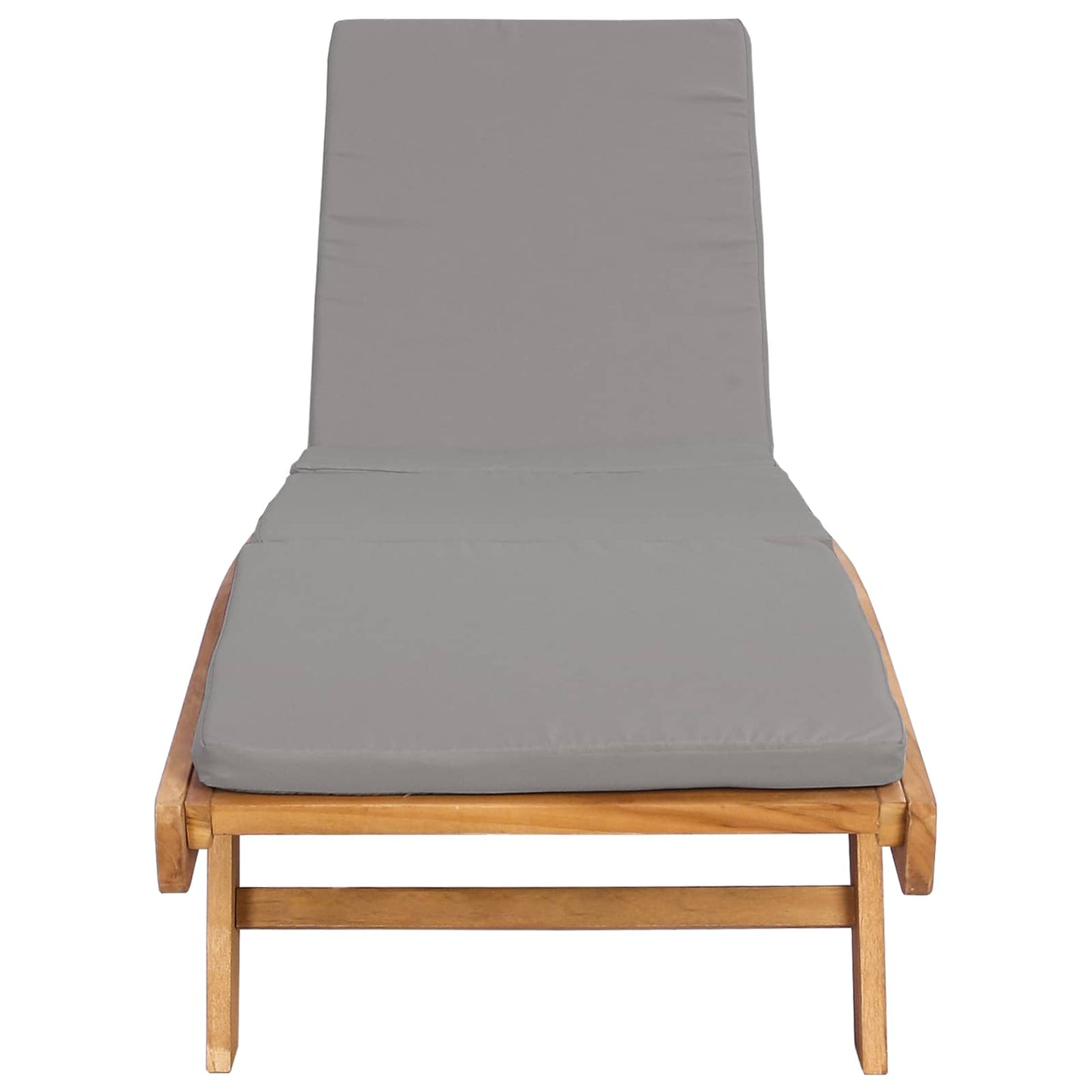 Ligstoel Bruin en lichtgrijs Polyester is nu te koop bij PeponiXL, paradijselijk wonen!