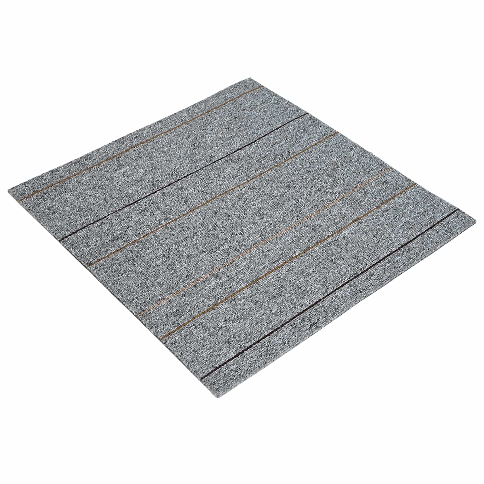 Vloertegel Lichtgrijs met Streep 50 x 50 cm 4 pcs PP en Bitumen is nu te koop bij PeponiXL, paradijselijk wonen!