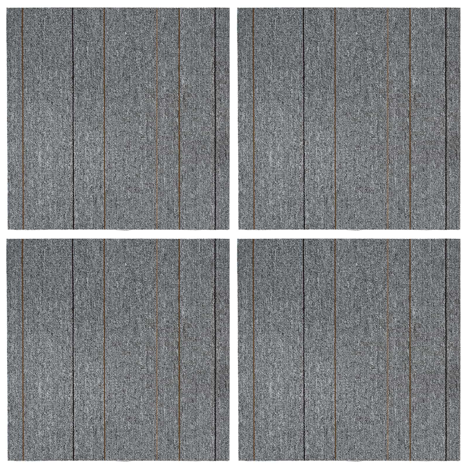 Vloertegel Lichtgrijs met Streep 50 x 50 cm 4 pcs PP en Bitumen is nu te koop bij PeponiXL, paradijselijk wonen!